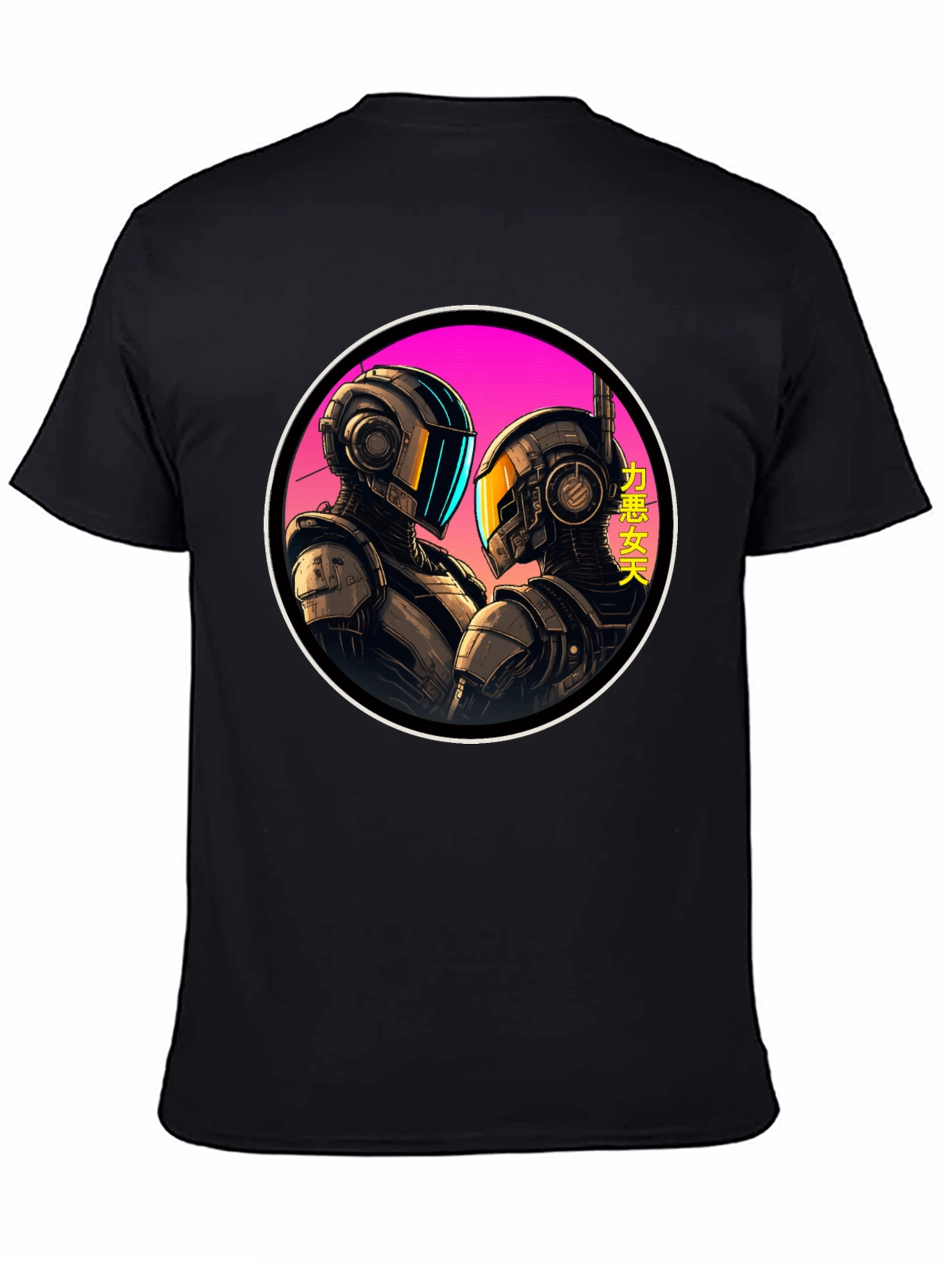 Cyberpunk Robots T-Shirt - Sci-Fi Graphic Tee