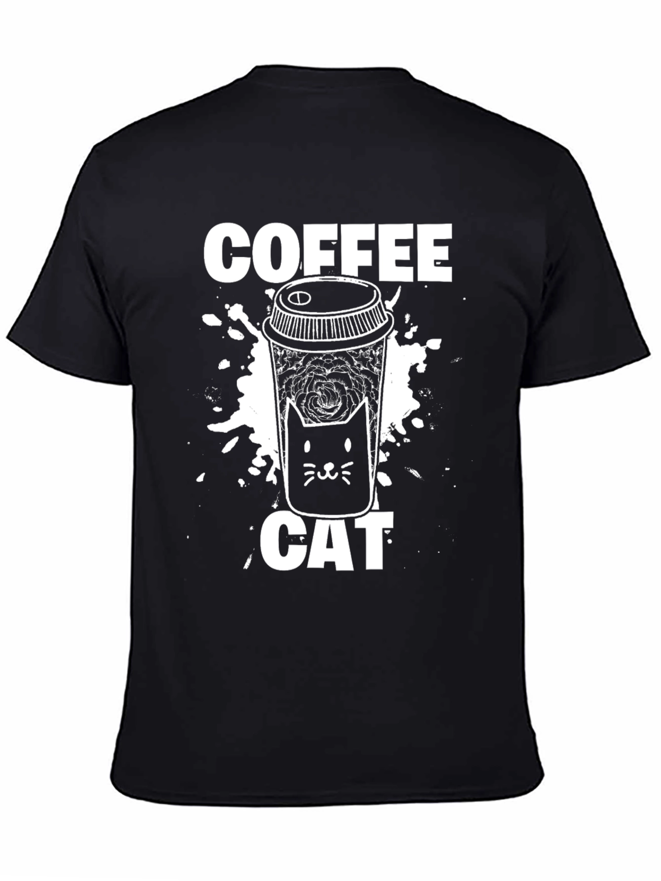 Coffee Cat Graphic T-Shirt