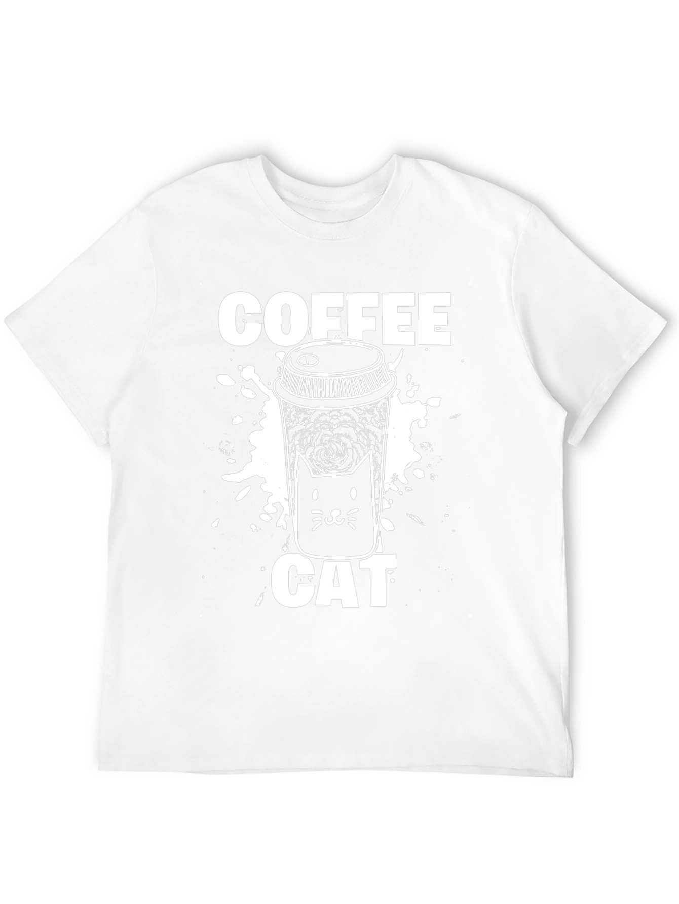 Coffee Cat Graphic T-Shirt