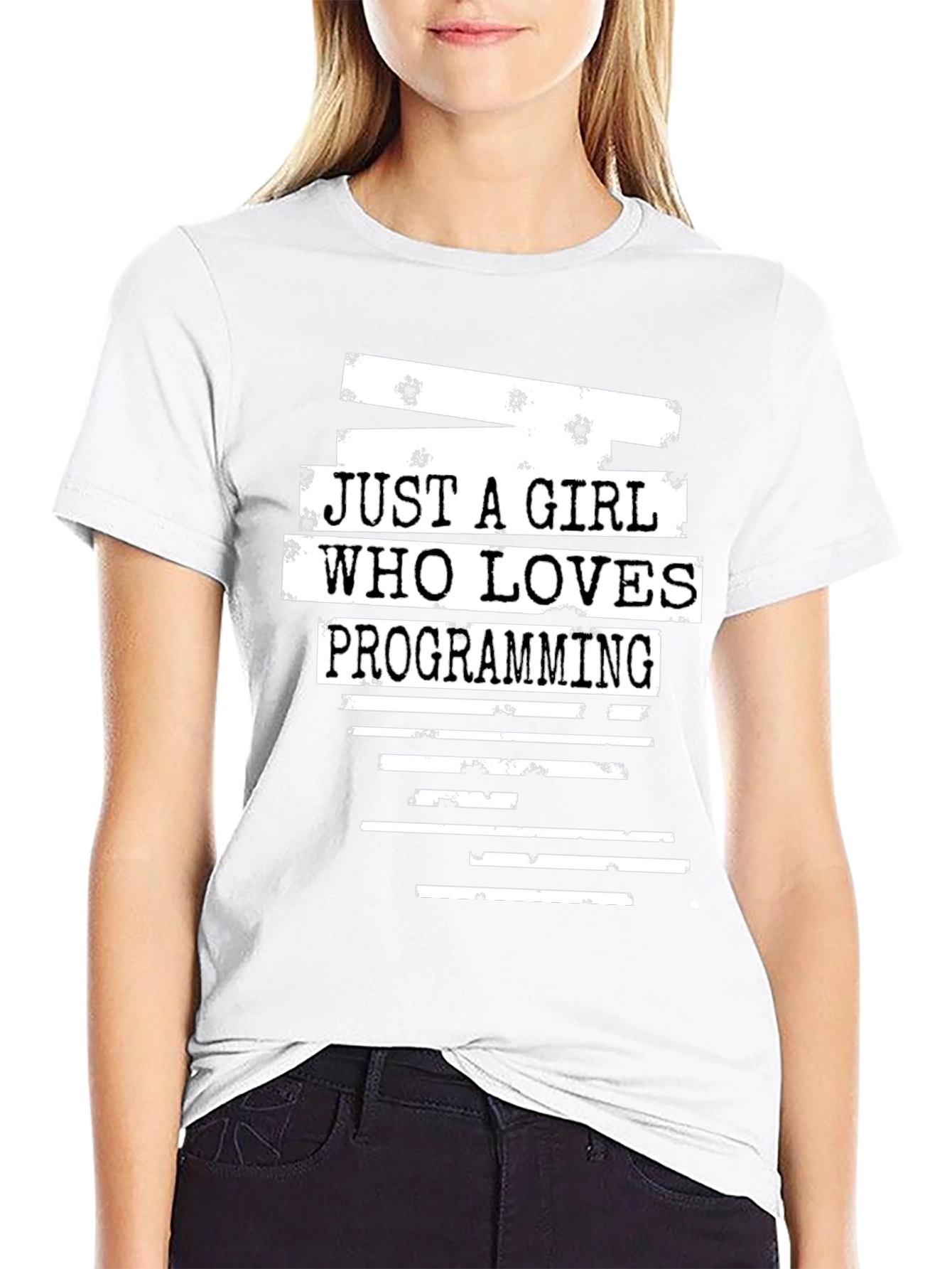 Just A Girl Who Loves Programming Graphic T-Shirt