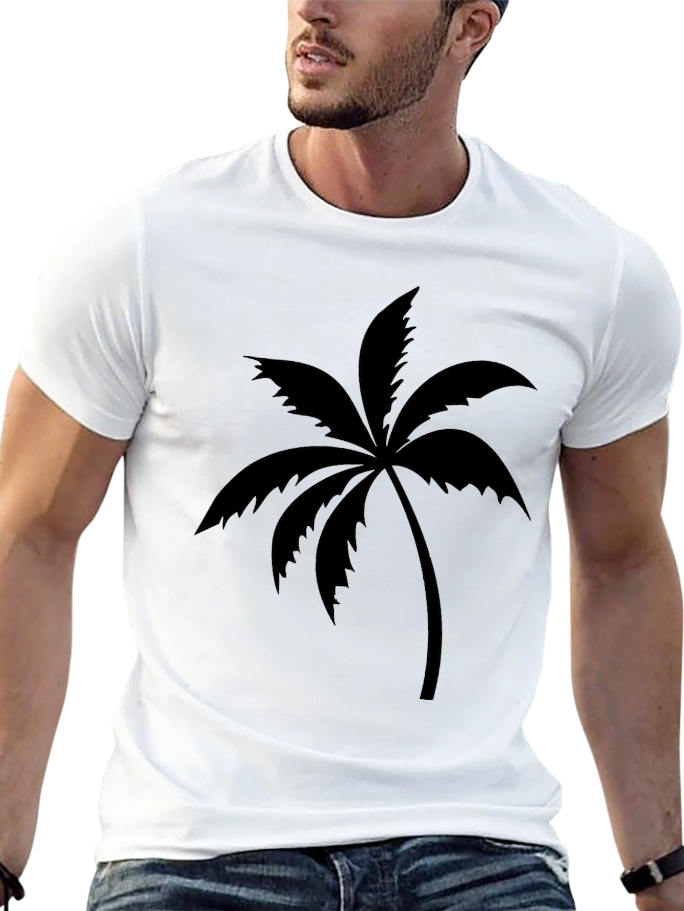 Palm Tree Graphic Tee - Casual Comfort