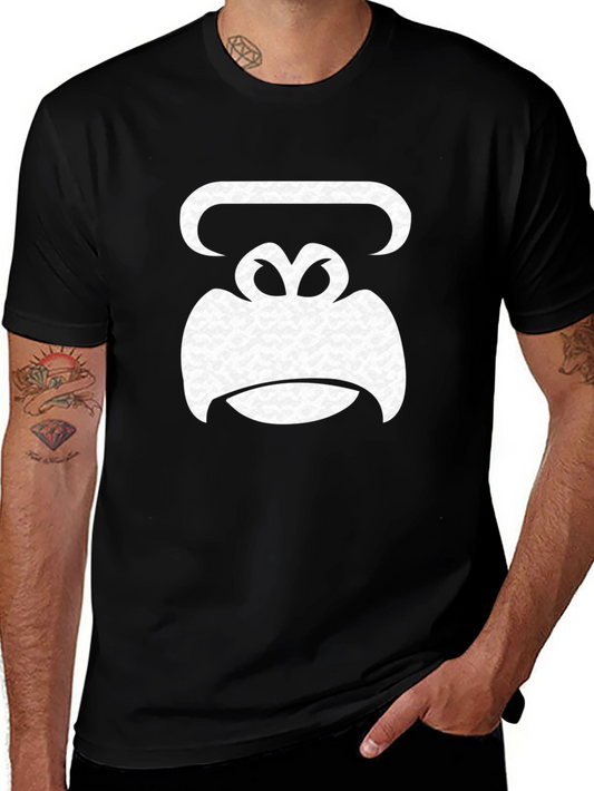 Gorilla Graphic Tee - Black Short Sleeve Cotton T-Shirt