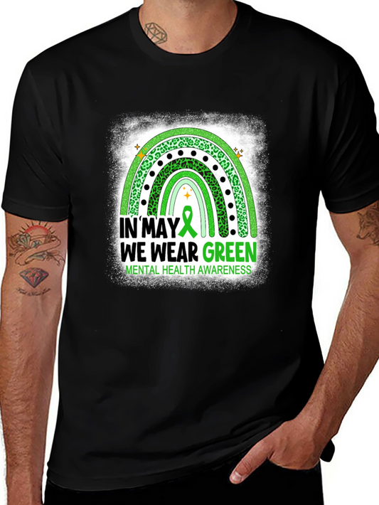 In May We Wear Green Mental Health Awareness T-Shirt