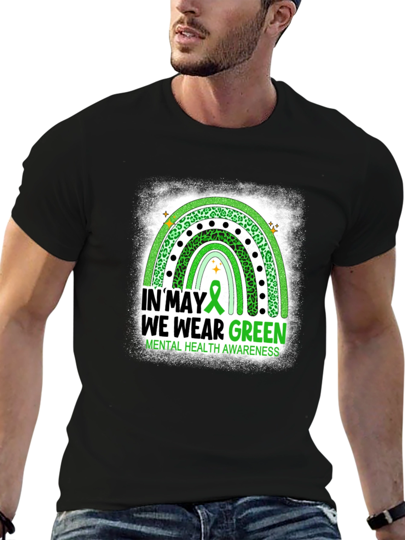 In May We Wear Green Mental Health Awareness T-Shirt