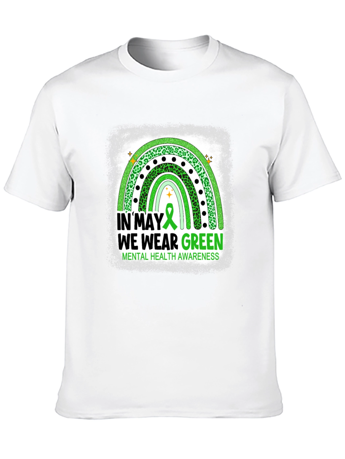 In May We Wear Green Mental Health Awareness T-Shirt