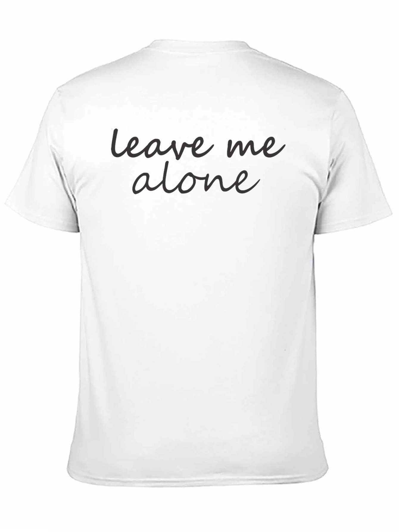 Leave Me Alone Graphic T-Shirt - Black