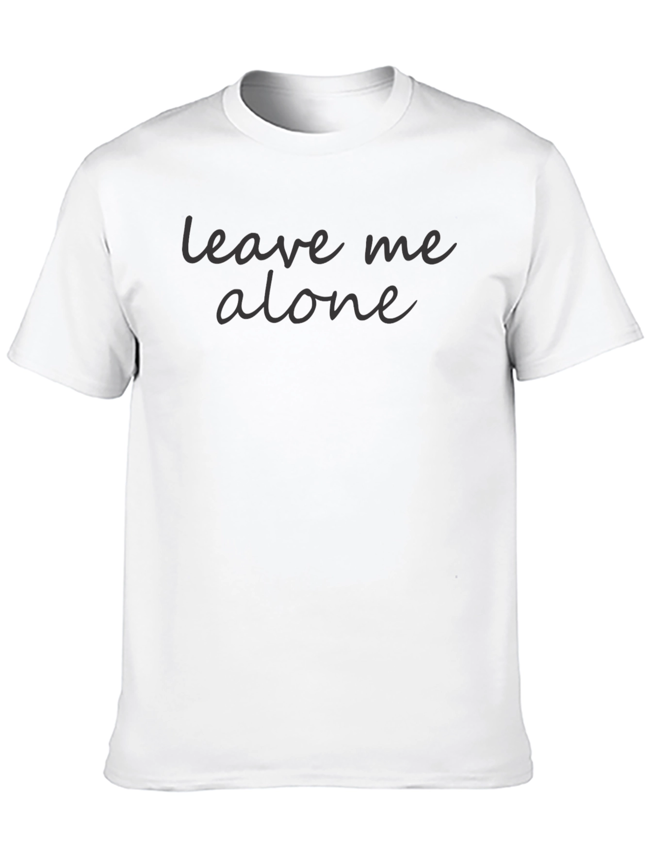 Leave Me Alone Graphic T-Shirt - Black