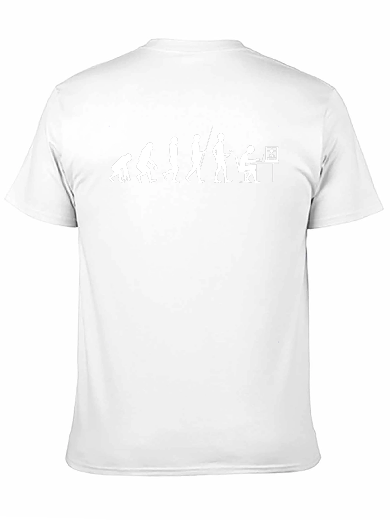 Evolution of 3D Printing Black T-Shirt