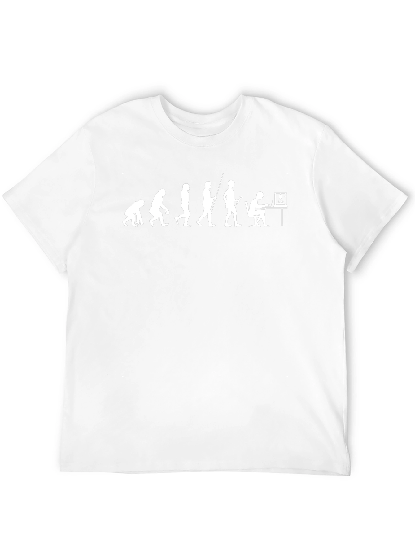 Evolution of 3D Printing Black T-Shirt