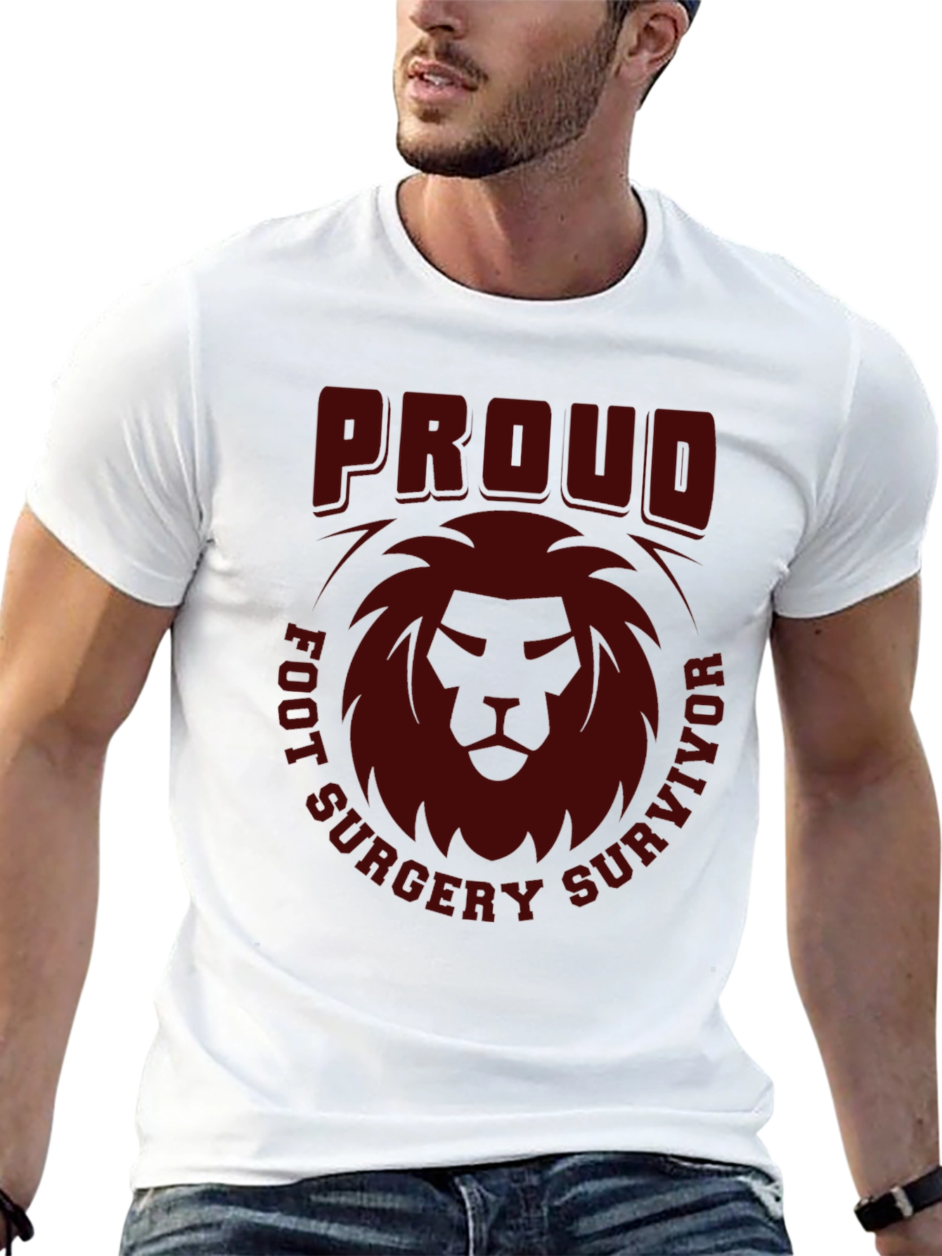 Proud Foot Surgery Survivor Graphic T-Shirt
