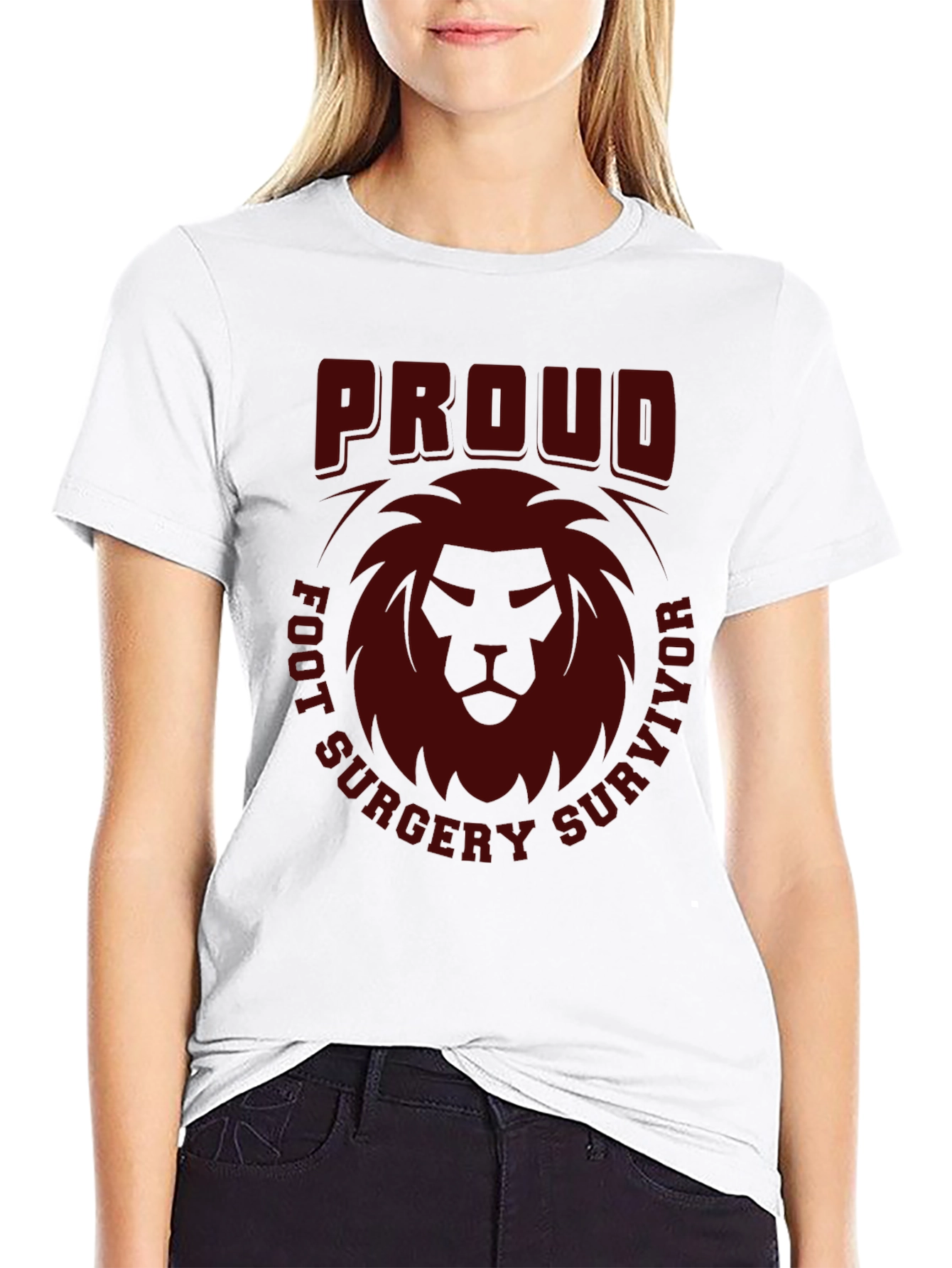Proud Foot Surgery Survivor Graphic T-Shirt