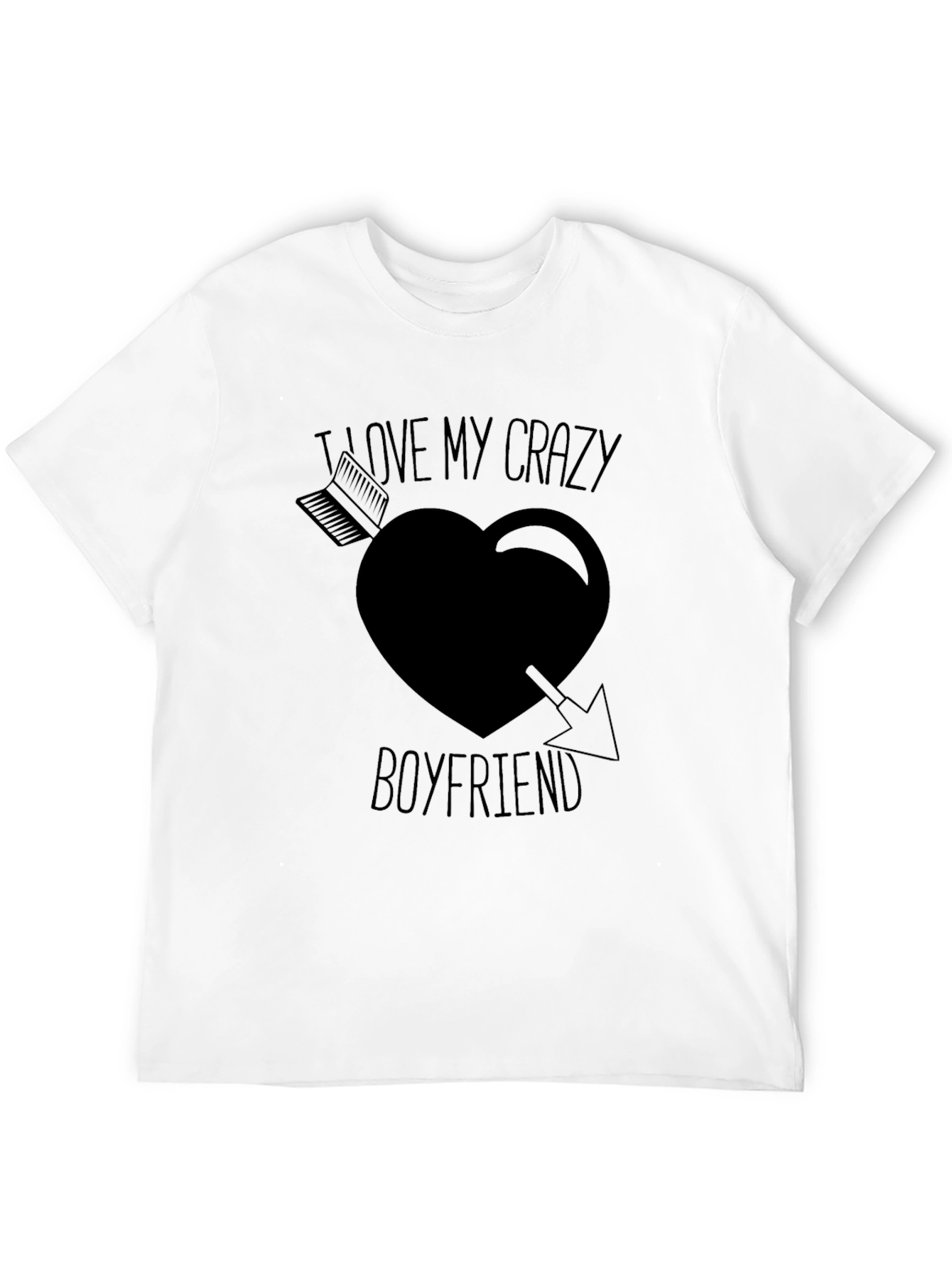 I Love My Crazy Boyfriend Graphic T-Shirt
