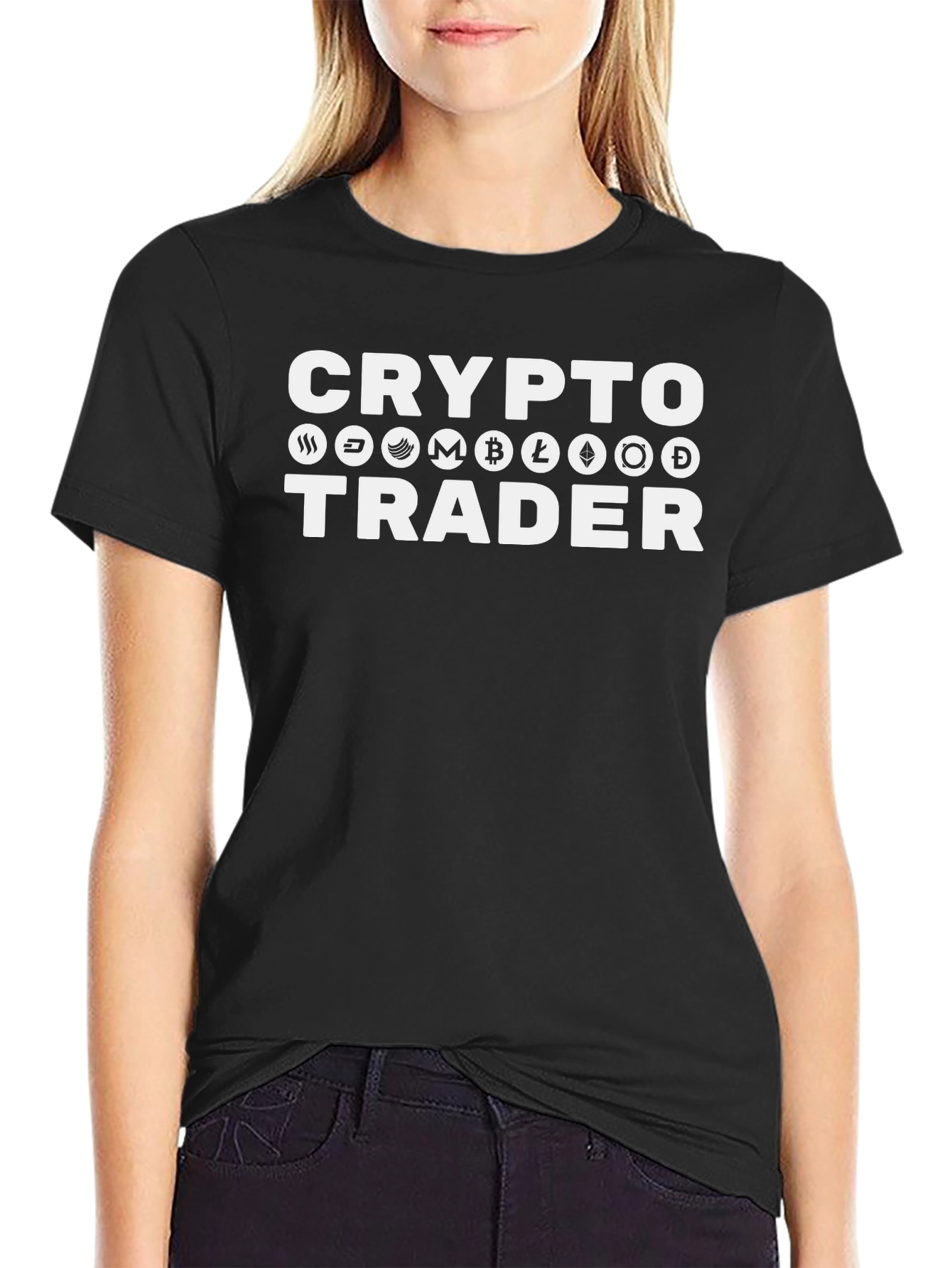 Crypto Trader T-Shirt - Black Cotton Tee