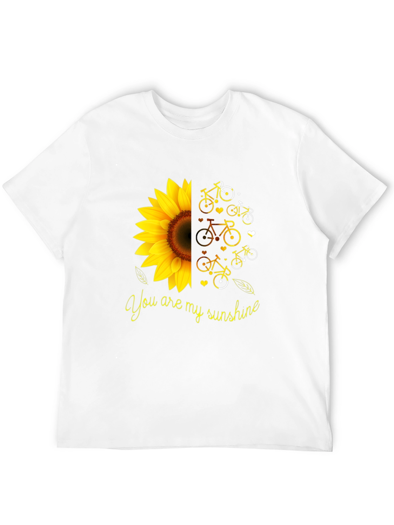 You Are My Sunshine Sunflower Bike Graphic T-Shirt