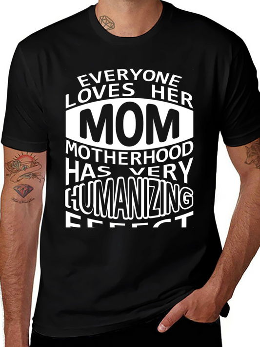 Everyone Loves Her Mom Black Graphic Tee