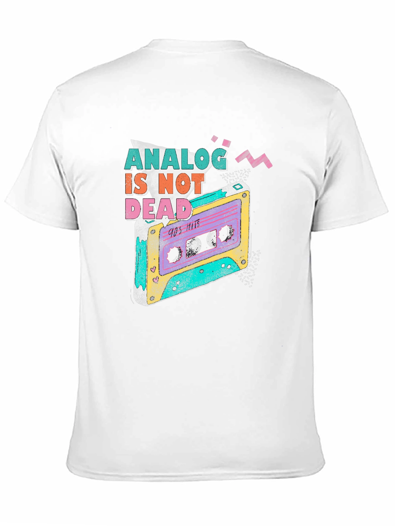 Retro 90s Analog is Not Dead Cassette T-Shirt
