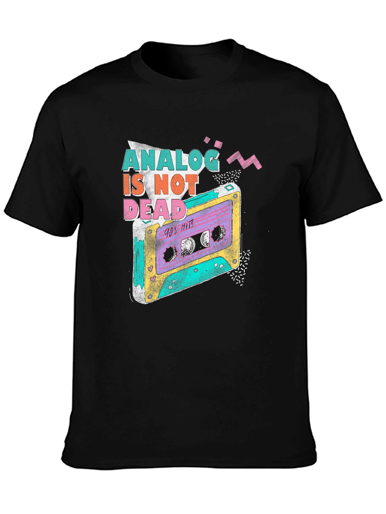 Retro 90s Analog is Not Dead Cassette T-Shirt