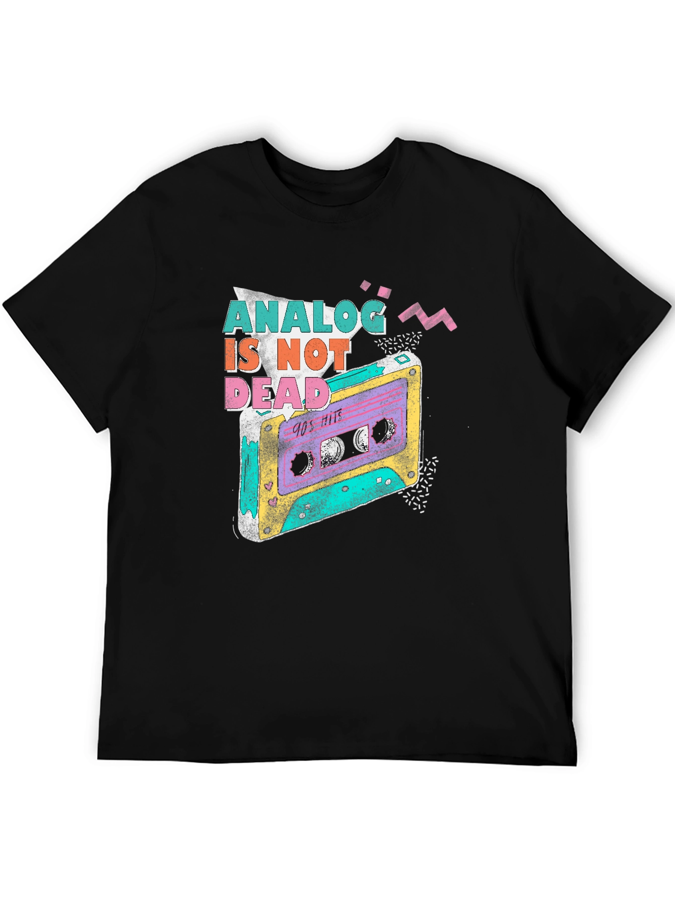 Retro 90s Analog is Not Dead Cassette T-Shirt