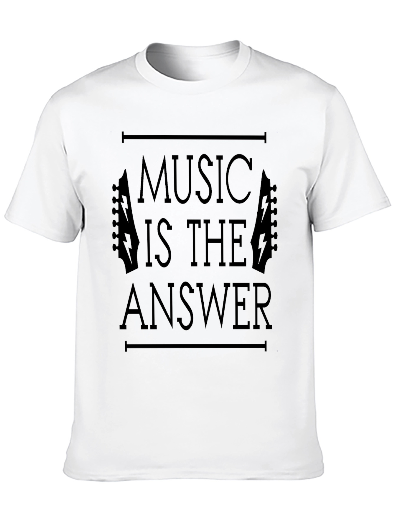 Music is the Answer Graphic Tee - Black