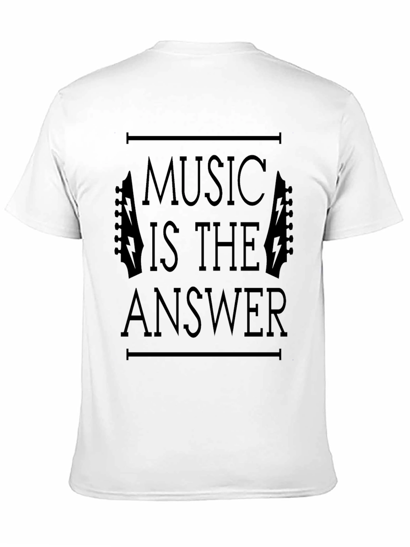 Music is the Answer Graphic Tee - Black