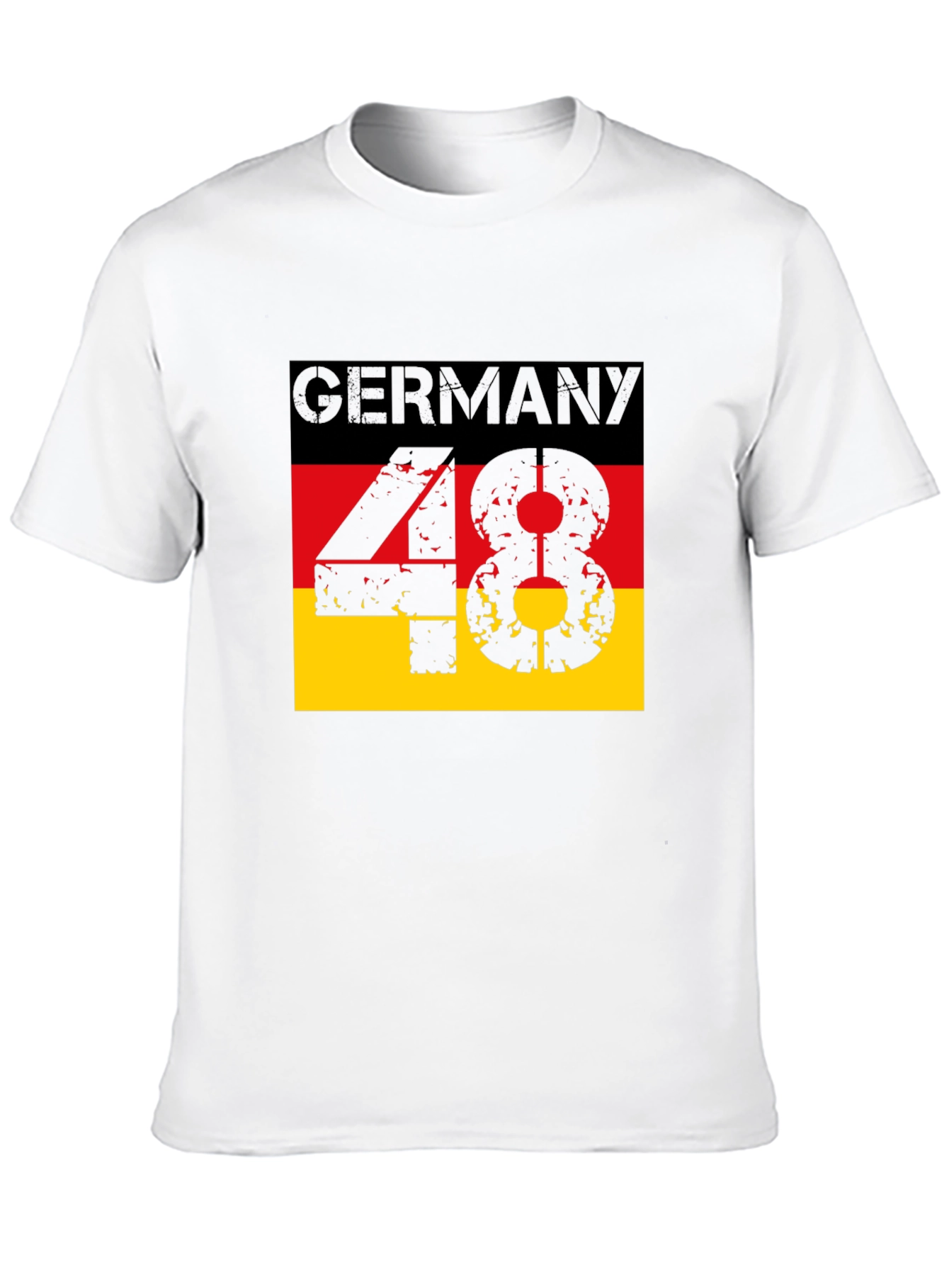 Germany 48 T-Shirt - Black German Flag Tee