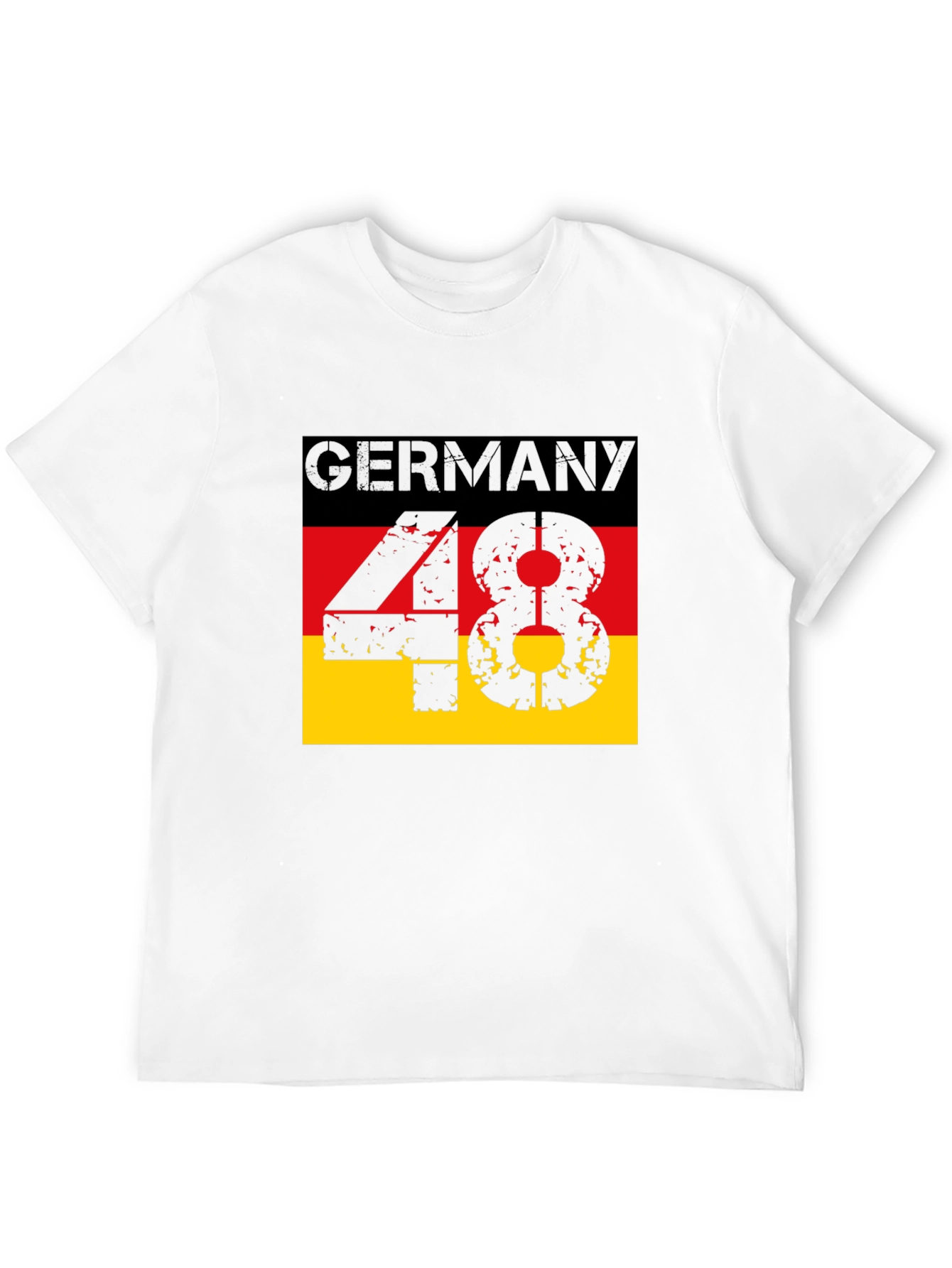 Germany 48 T-Shirt - Black German Flag Tee