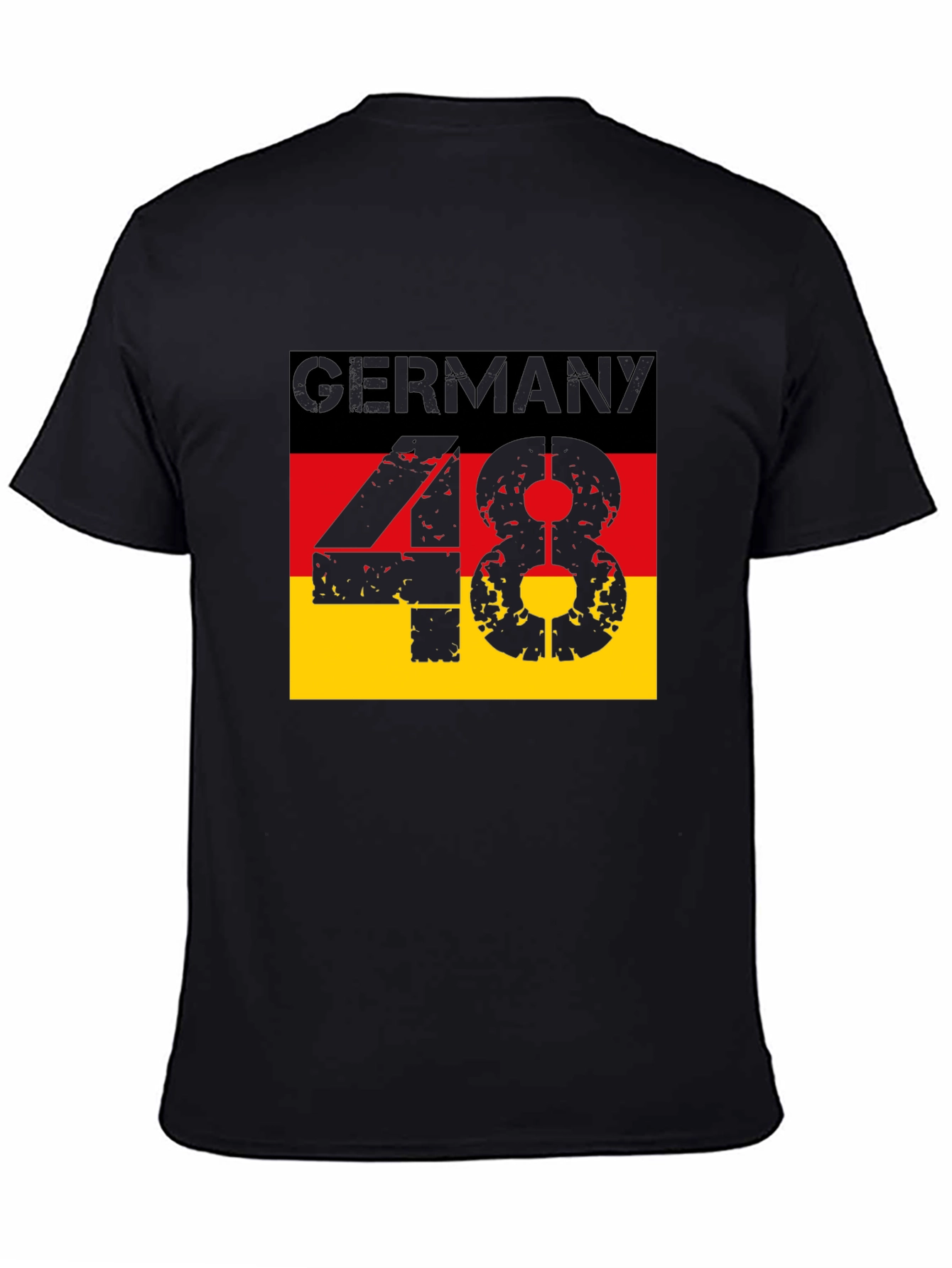 Germany 48 T-Shirt - Black German Flag Tee