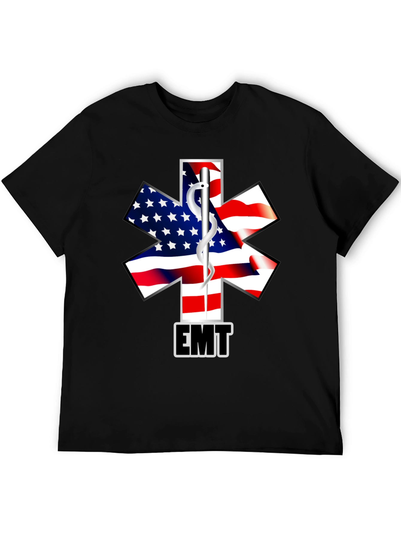 American Flag EMT T-Shirt - First Responder Tee