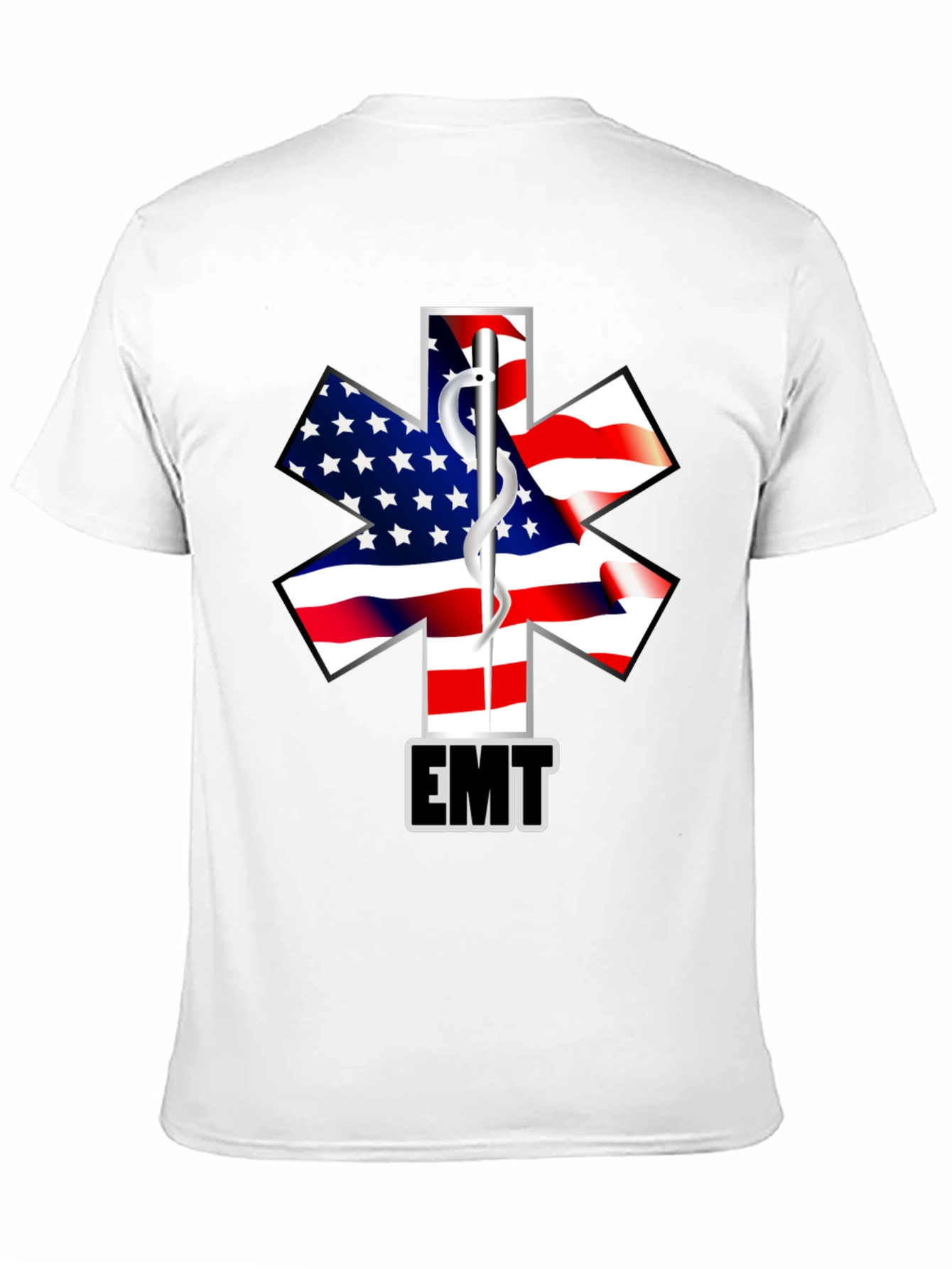 American Flag EMT T-Shirt - First Responder Tee