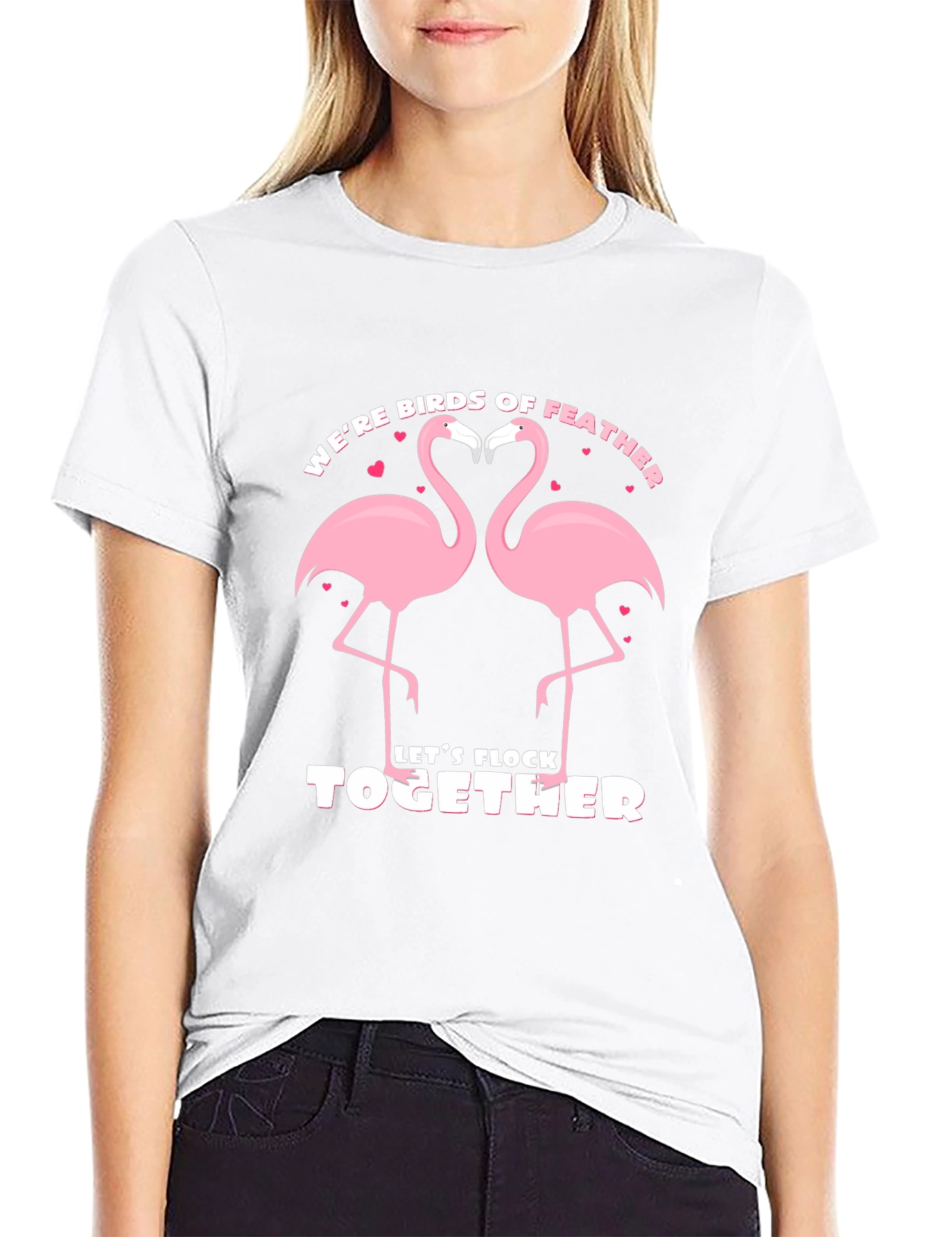 Flamingo Birds of Feather T-Shirt