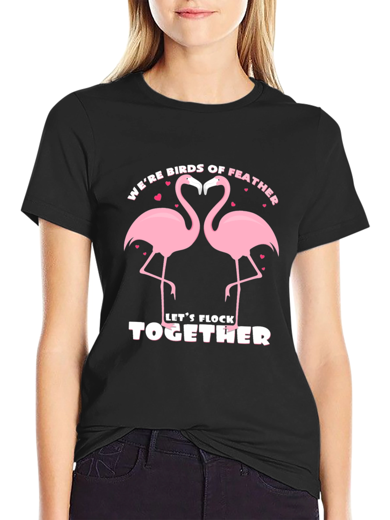 Flamingo Birds of Feather T-Shirt