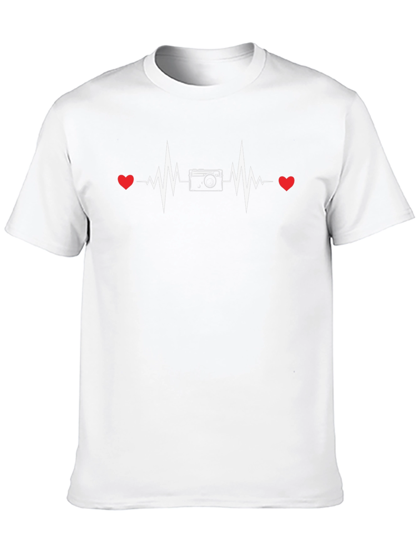 Photographer Heartbeat Graphic T-Shirt
