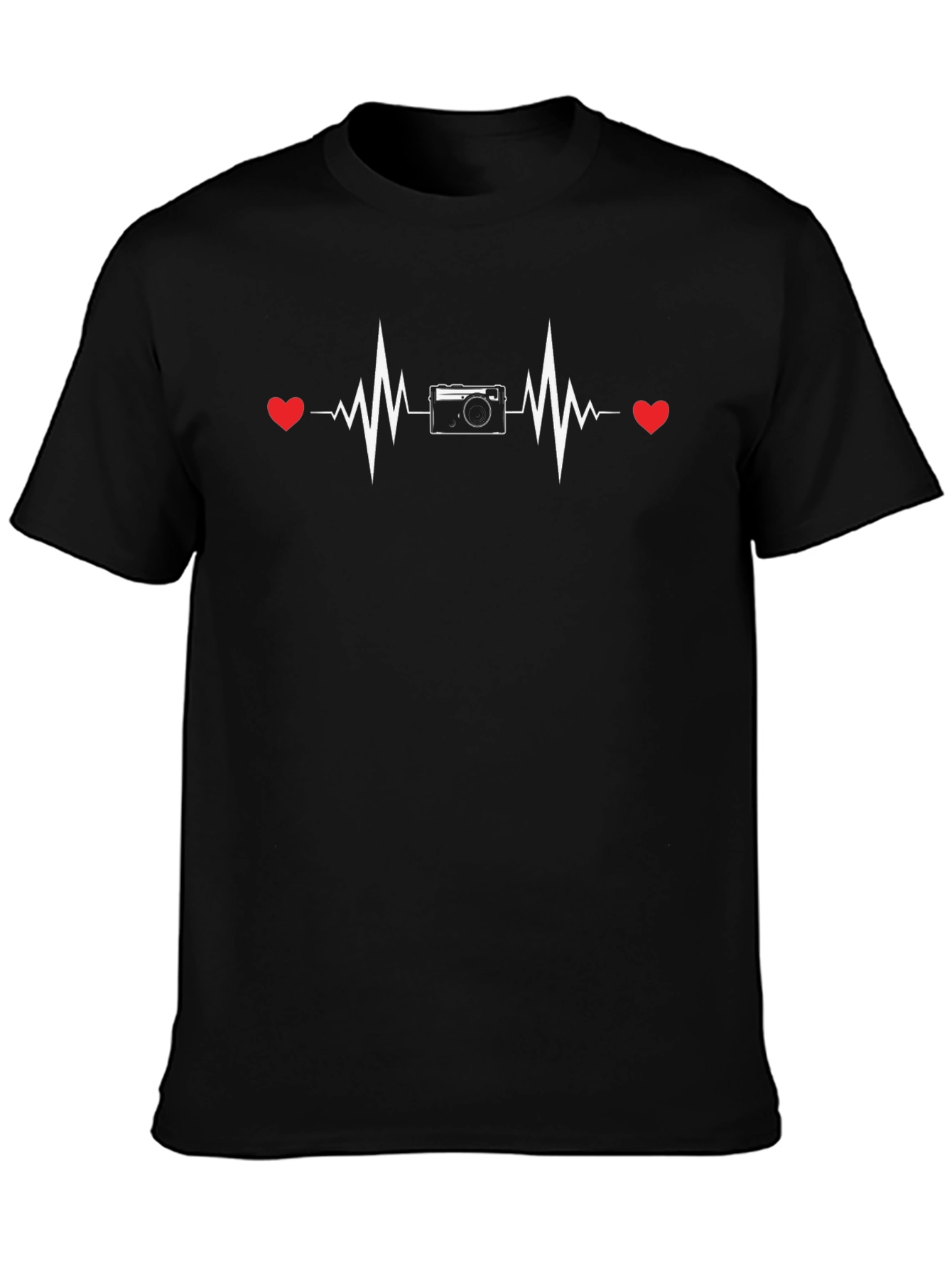 Photographer Heartbeat Graphic T-Shirt