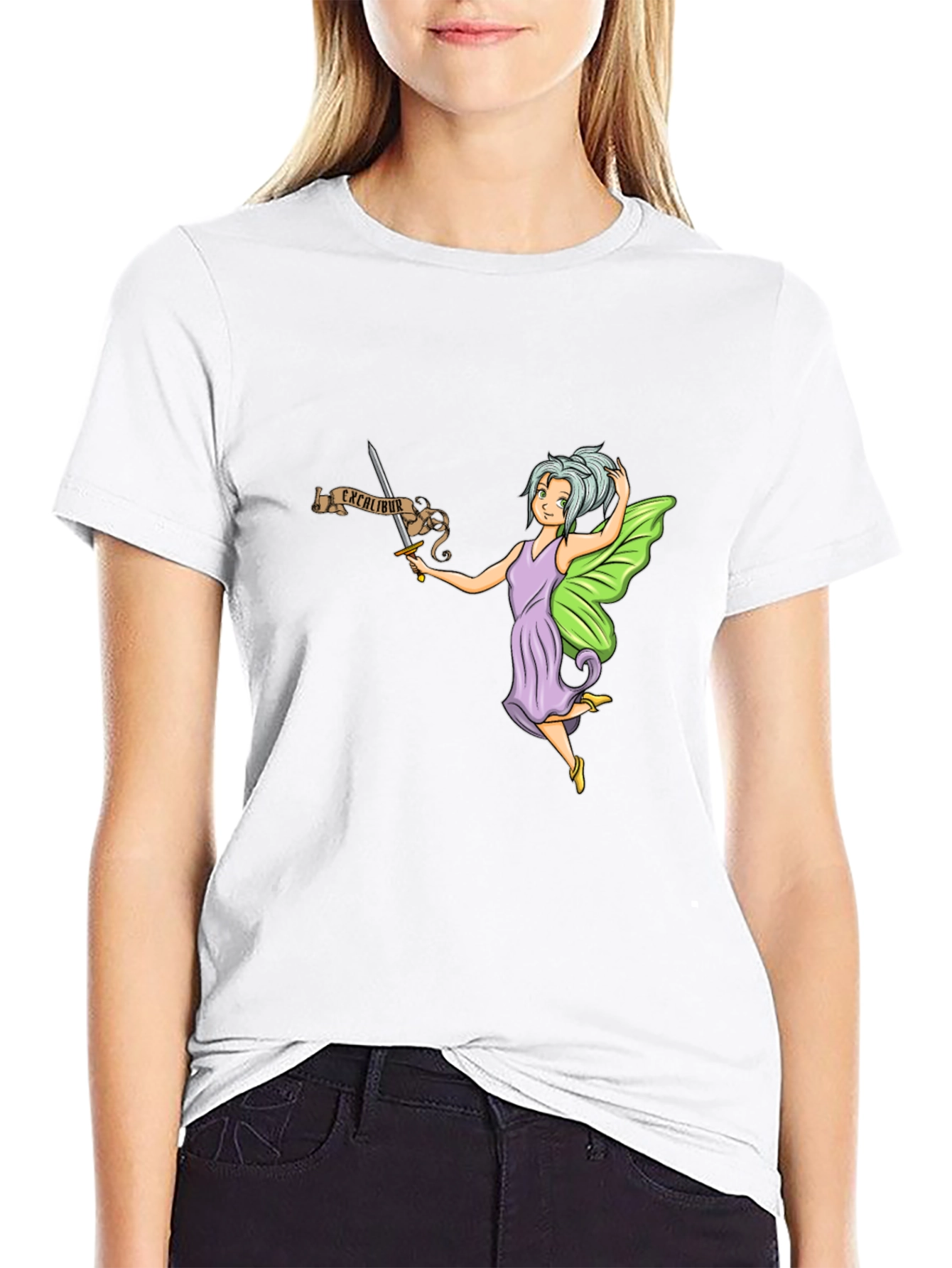 Fairy Excalibur Black T-Shirt