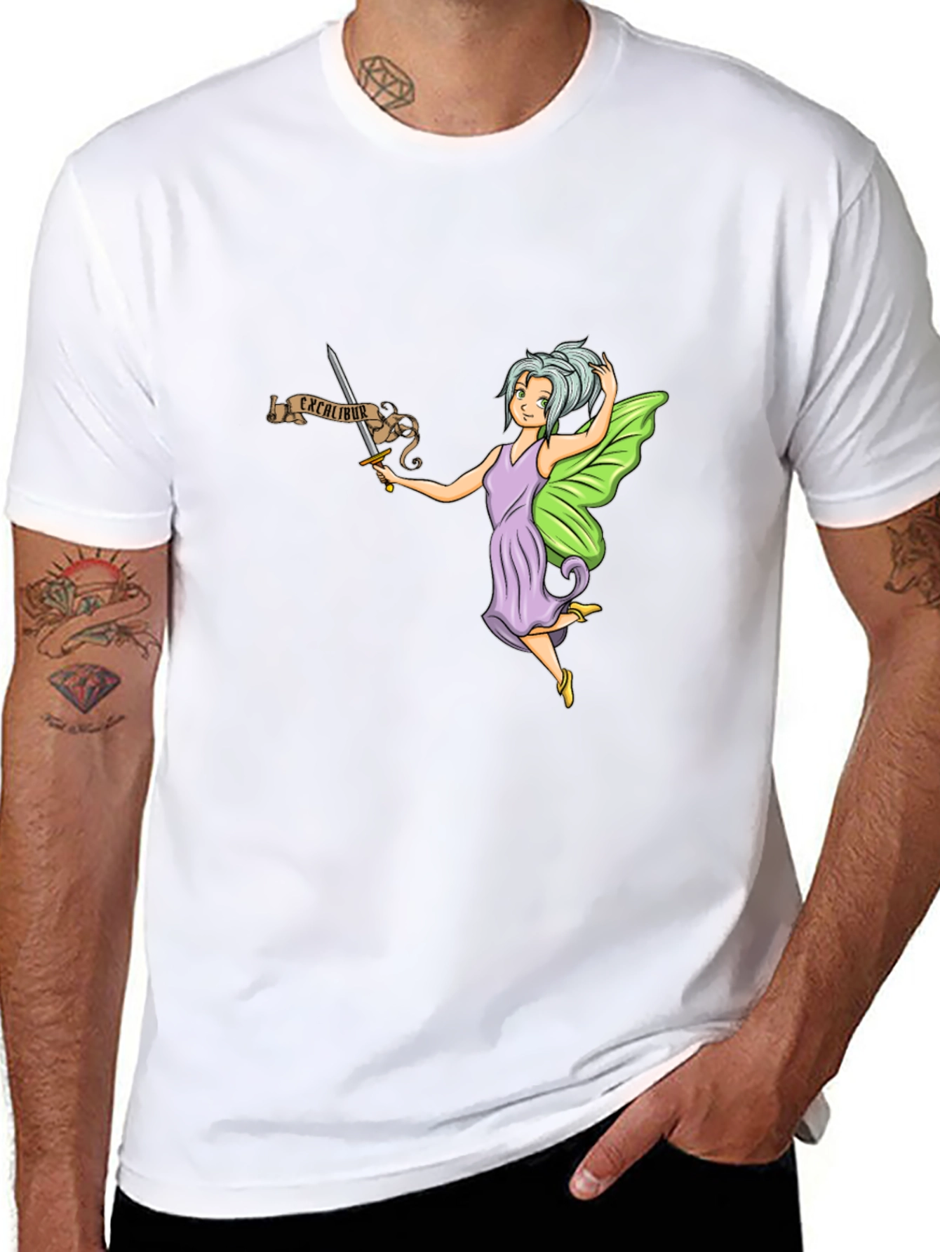 Fairy Excalibur Black T-Shirt