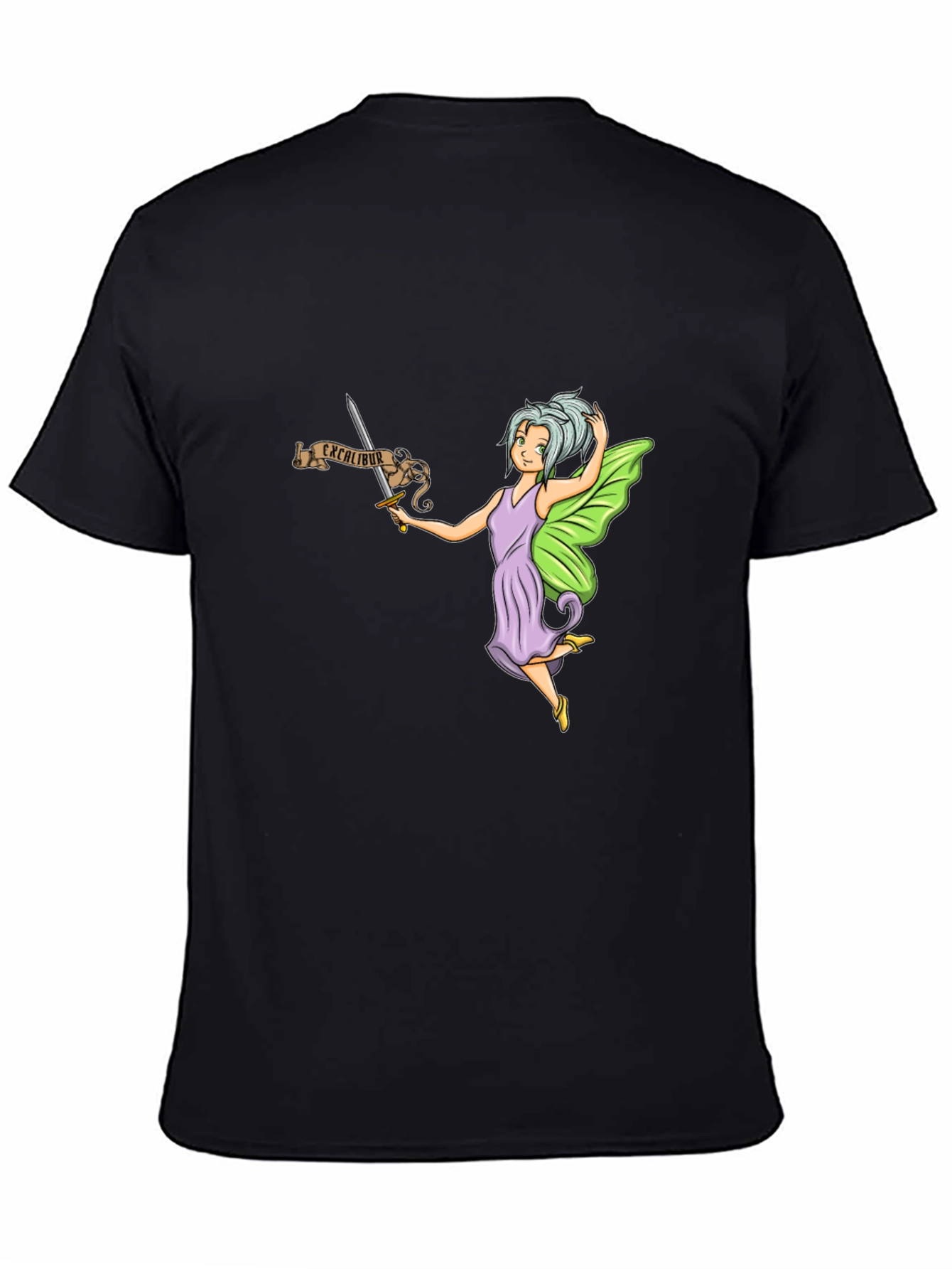Fairy Excalibur Black T-Shirt