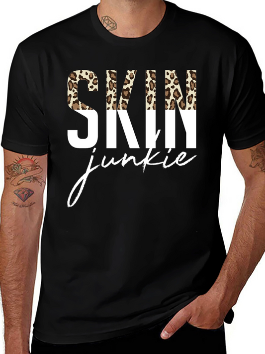 Skin Junkie Leopard Print Graphic Tee