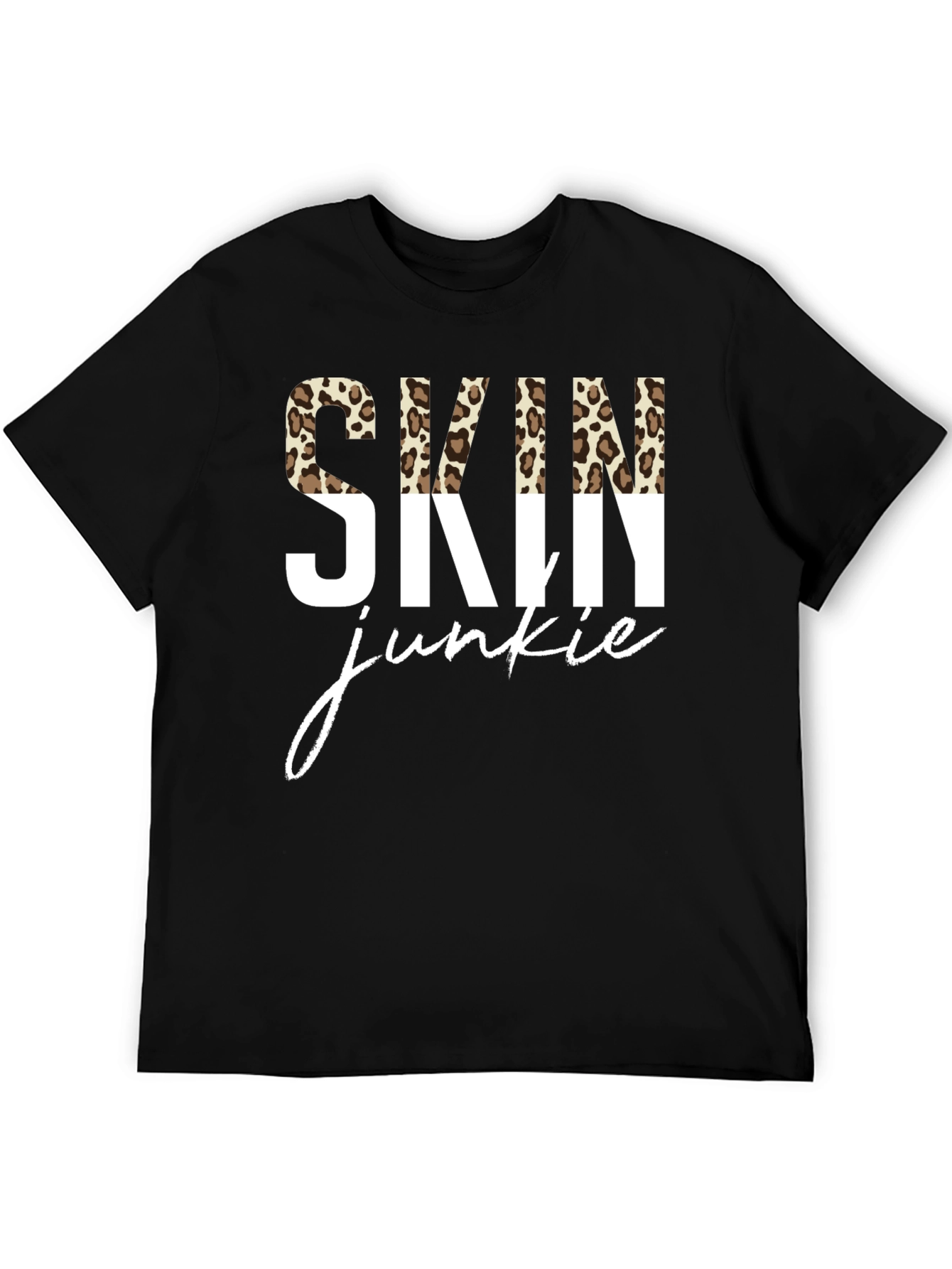 Skin Junkie Leopard Print Graphic Tee