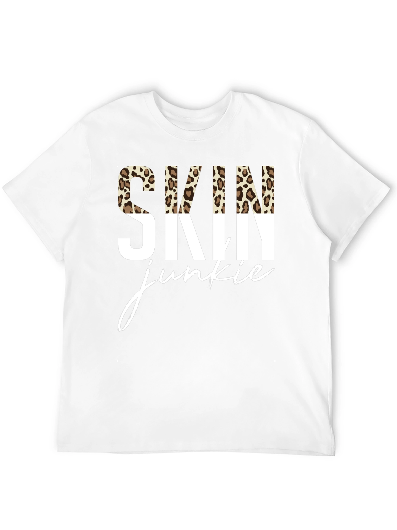 Skin Junkie Leopard Print Graphic Tee