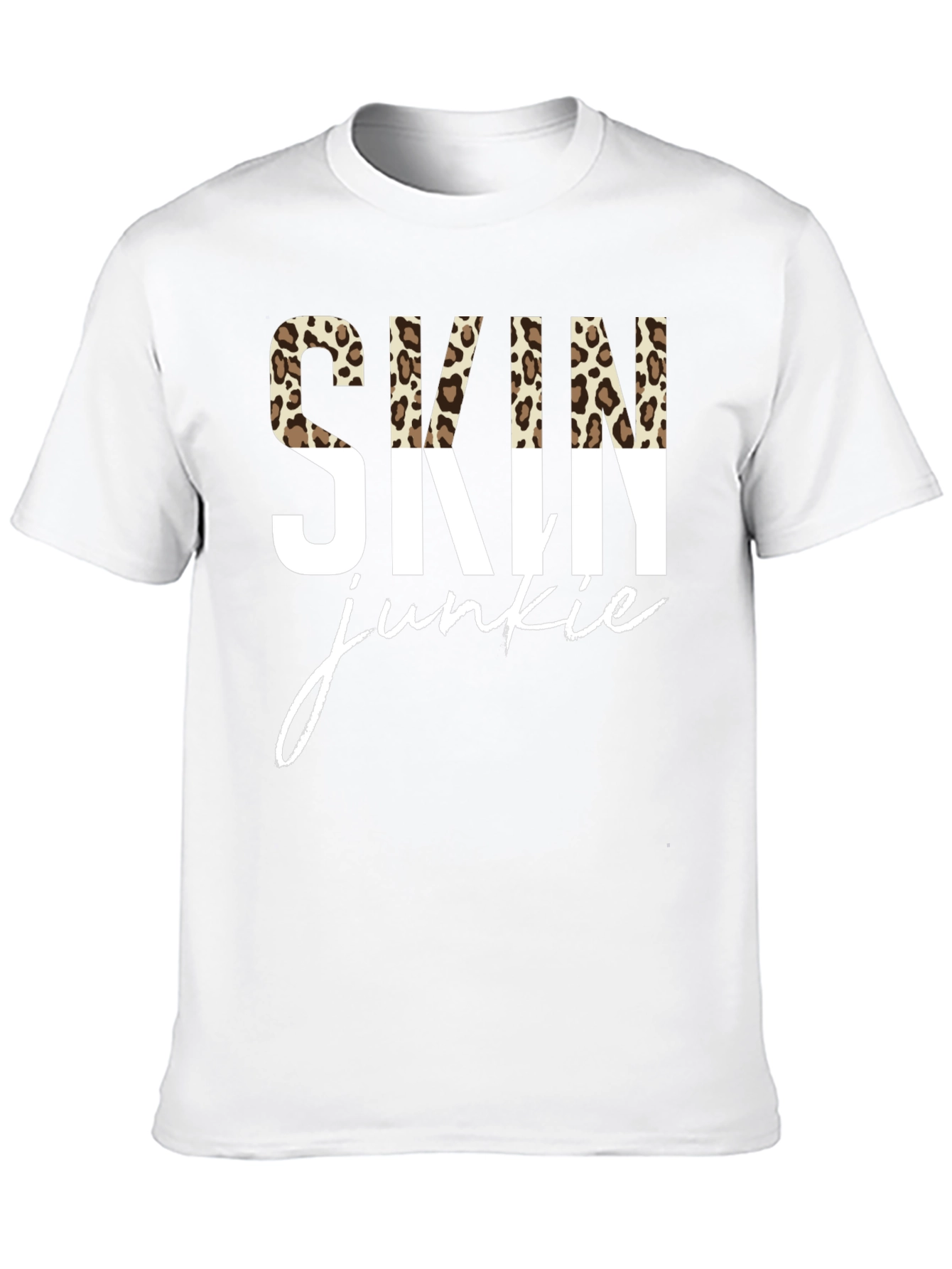 Skin Junkie Leopard Print Graphic Tee