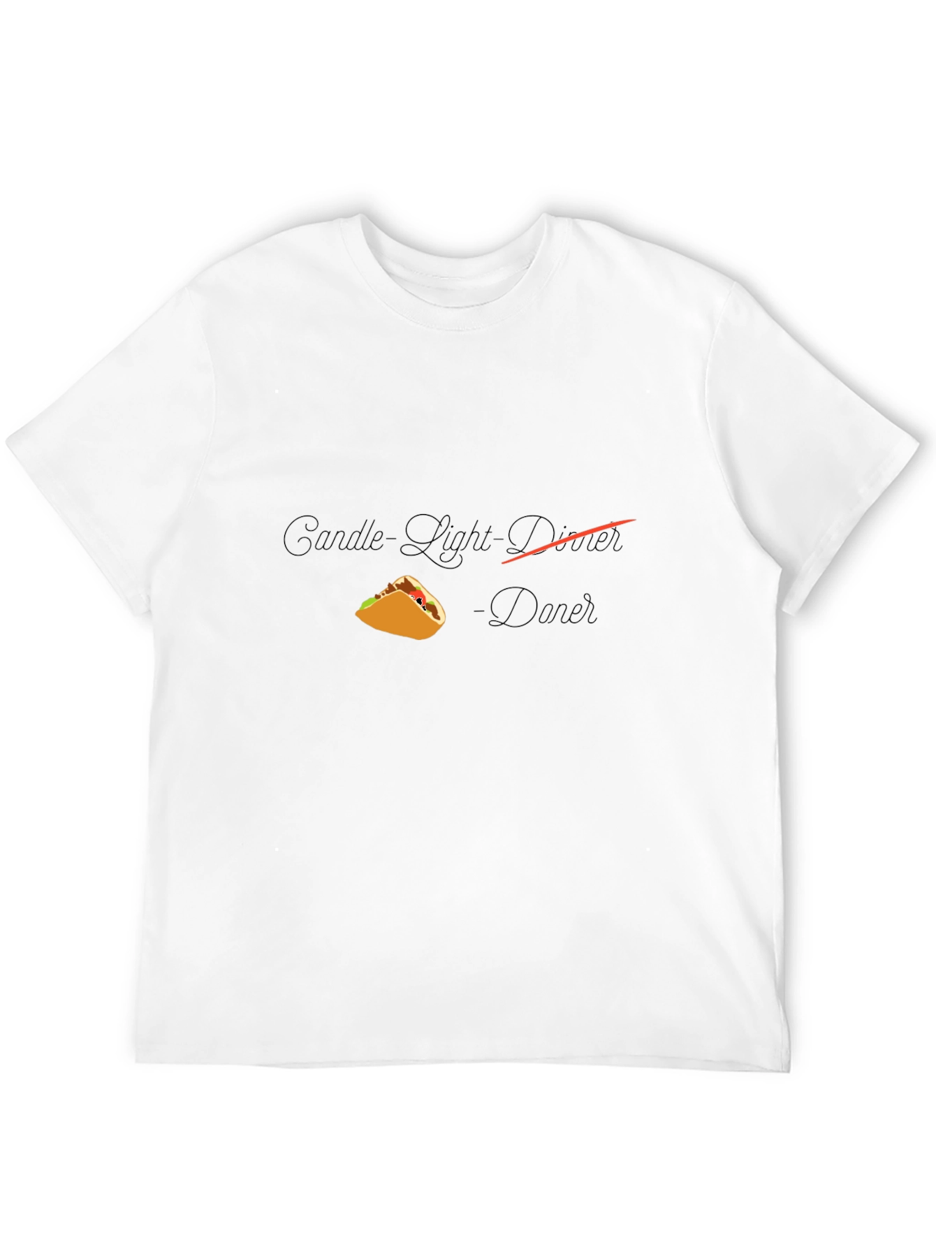 Taco Dinner T-Shirt - Candlelight Novelty Tee