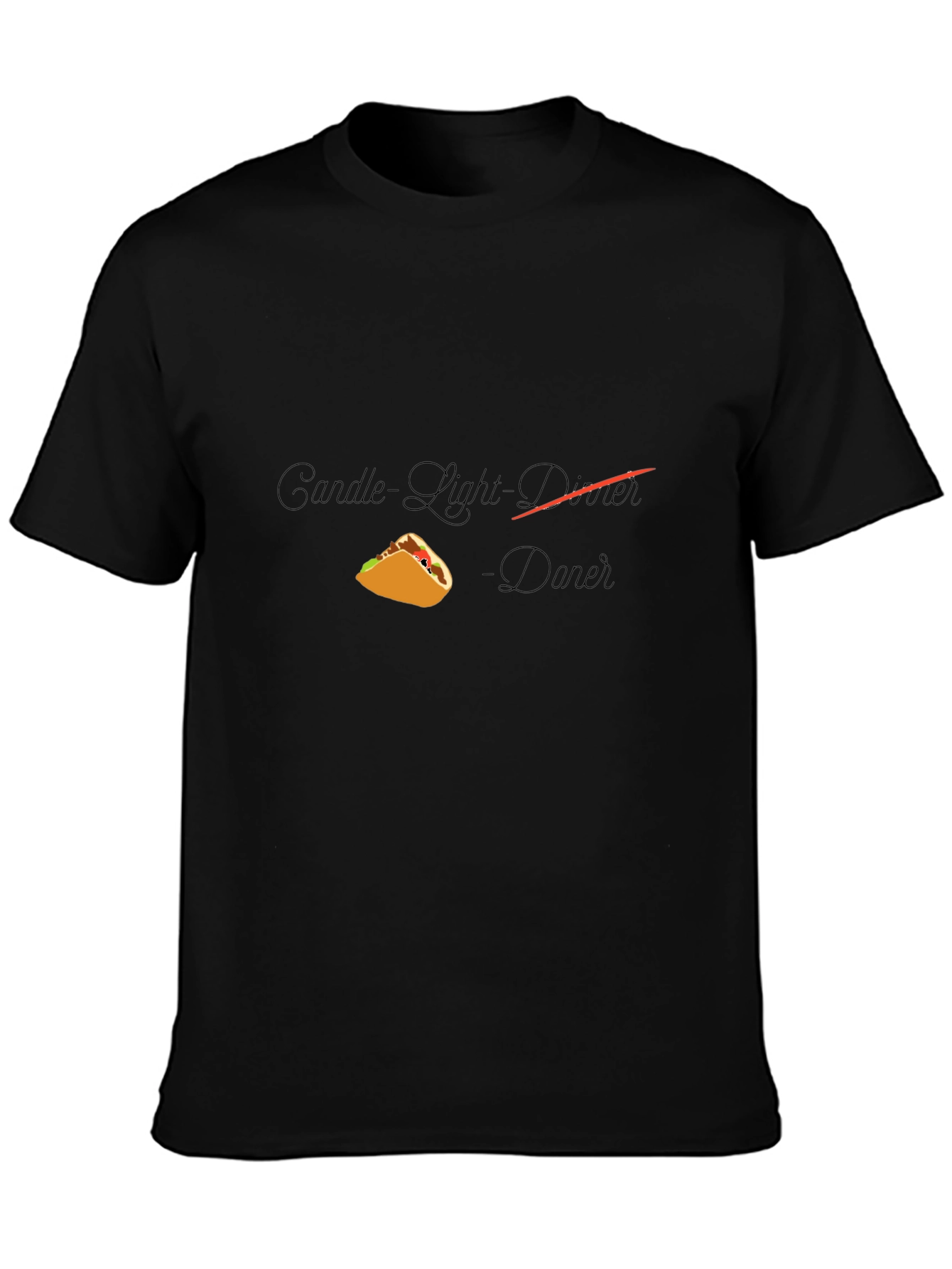 Taco Dinner T-Shirt - Candlelight Novelty Tee