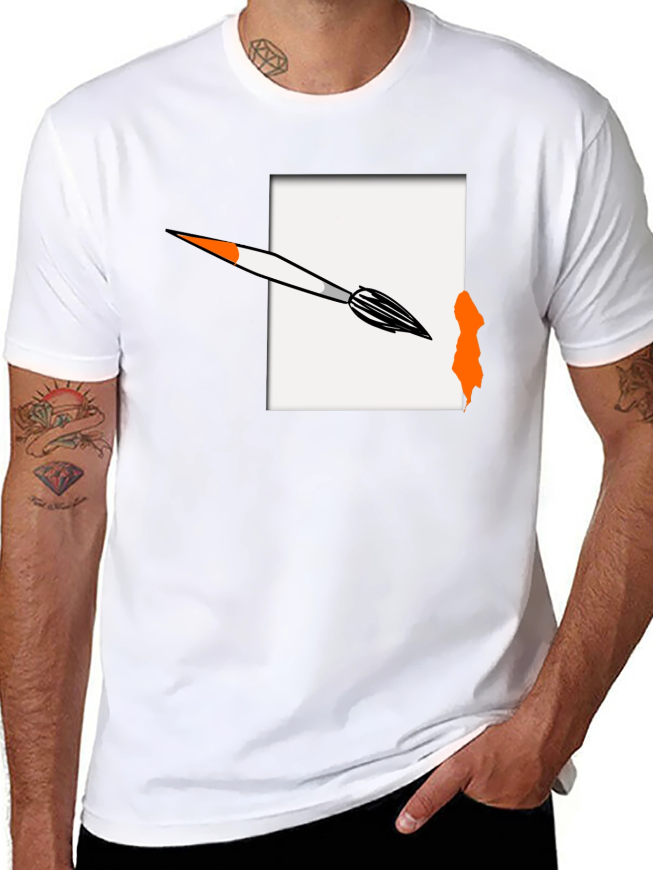 Artistic Brushstroke Graphic Tee