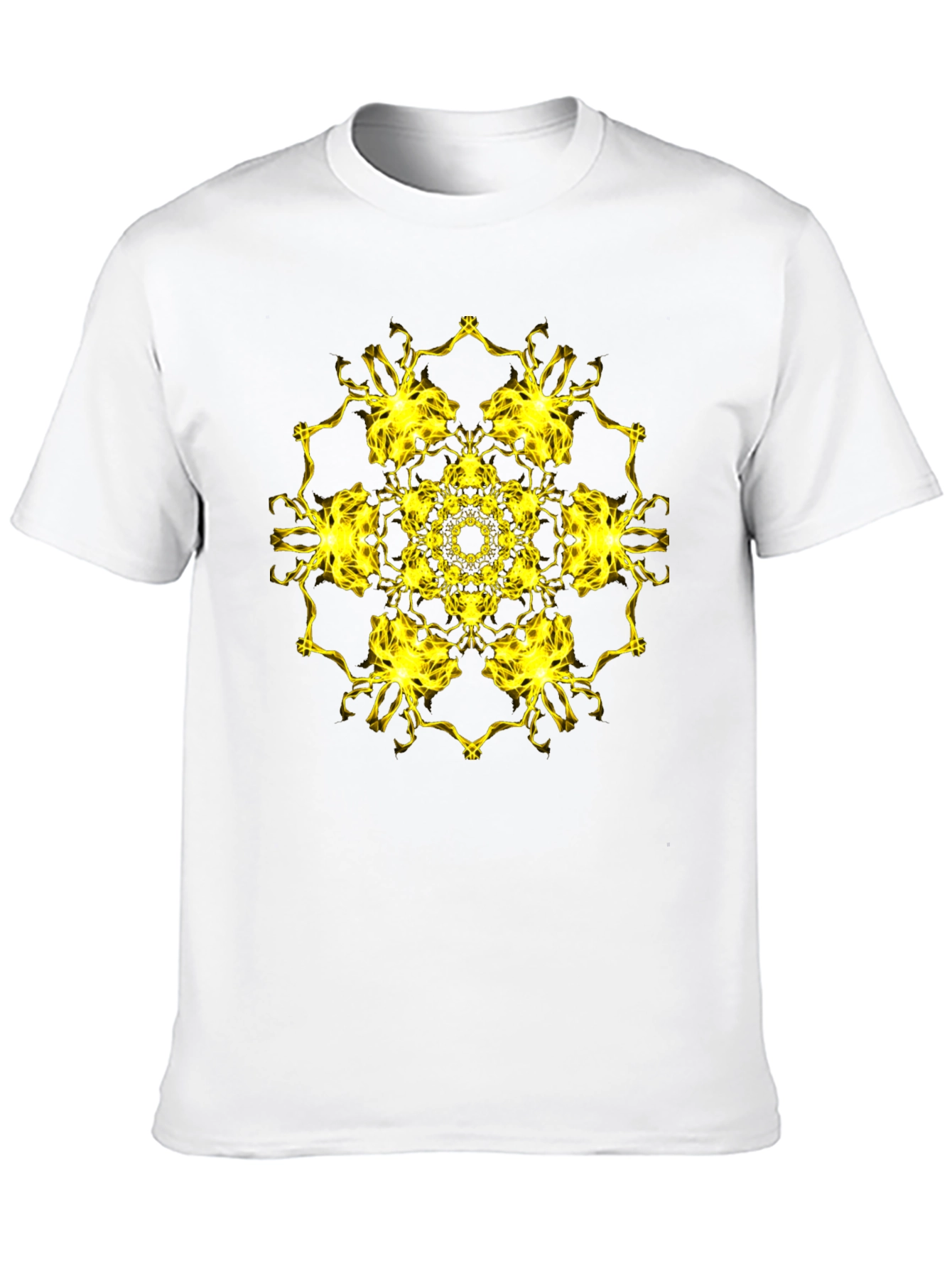 Electric Mandala Graphic Black T-Shirt
