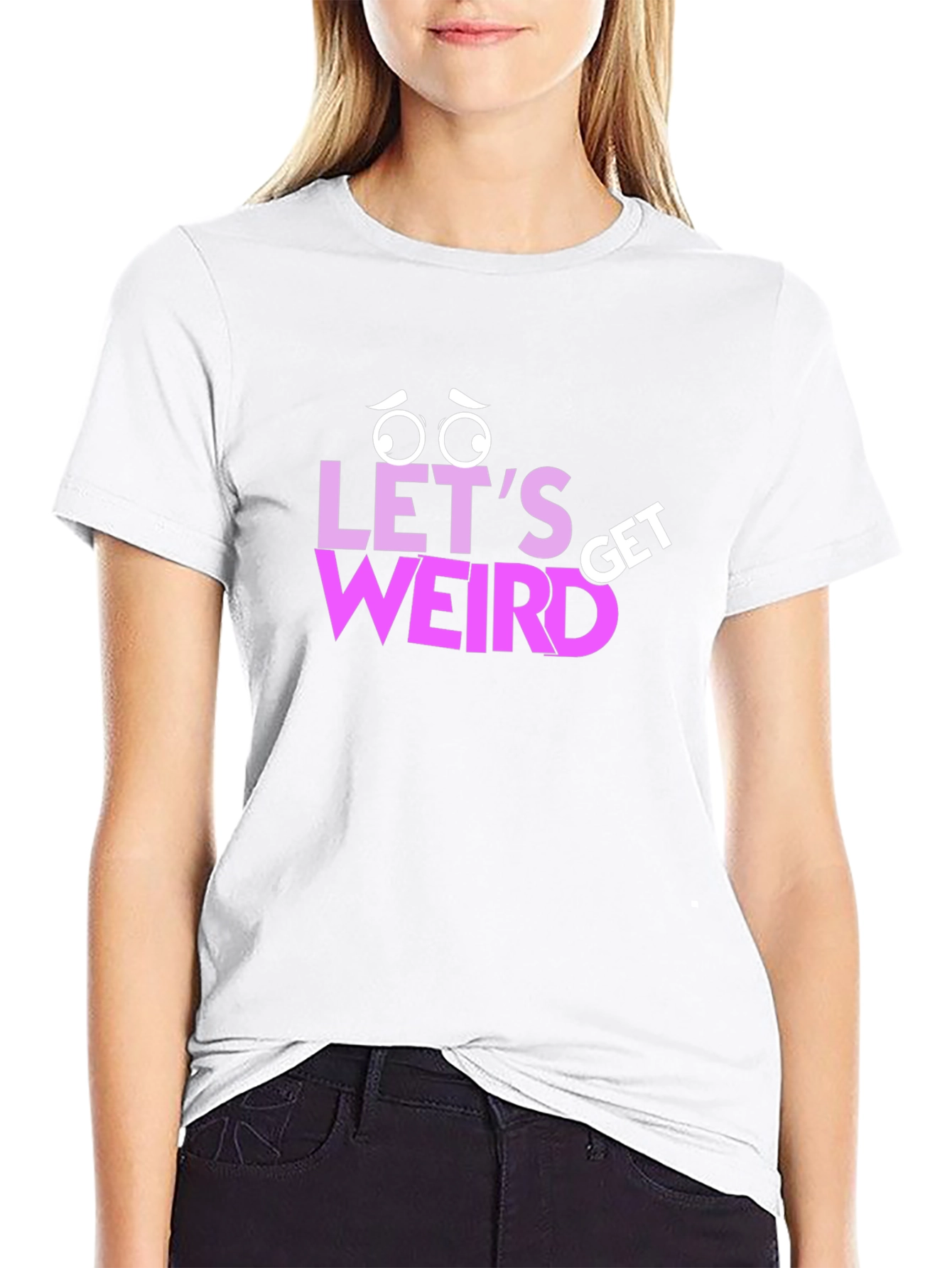Lets Get Weird Graphic T-Shirt - Black