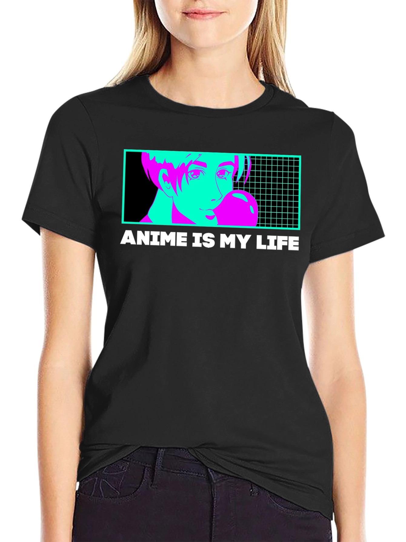 Anime Is My Life T-Shirt - Vaporwave Design