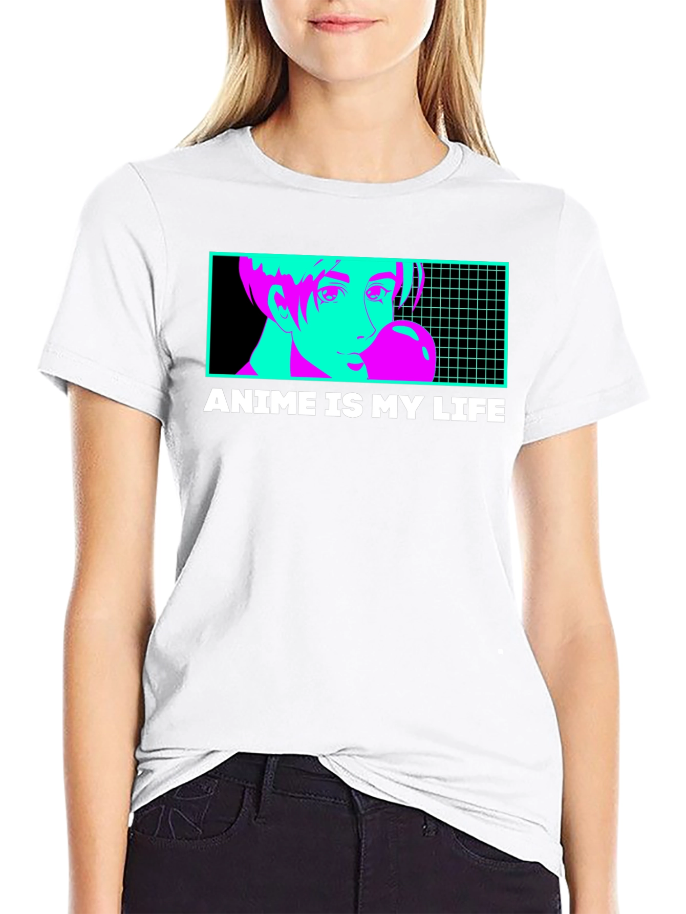 Anime Is My Life T-Shirt - Vaporwave Design