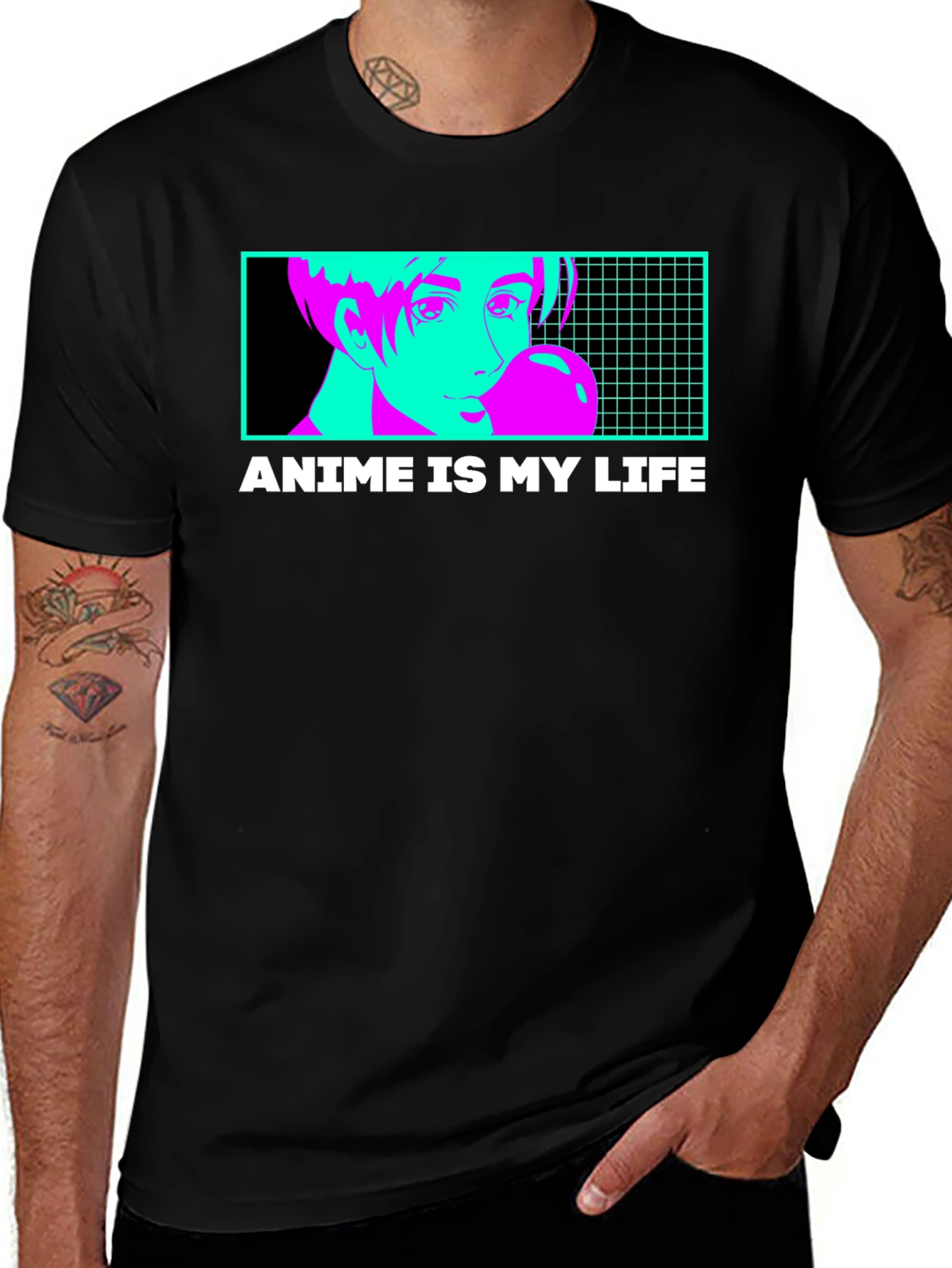 Anime Is My Life T-Shirt - Vaporwave Design