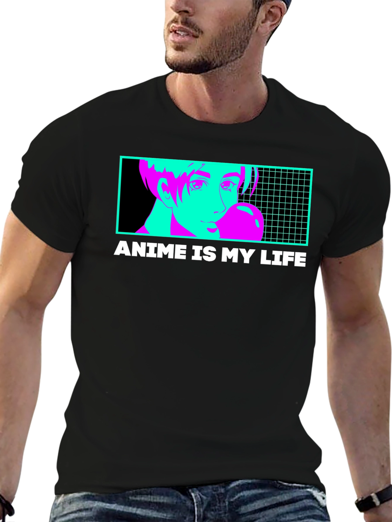Anime Is My Life T-Shirt - Vaporwave Design
