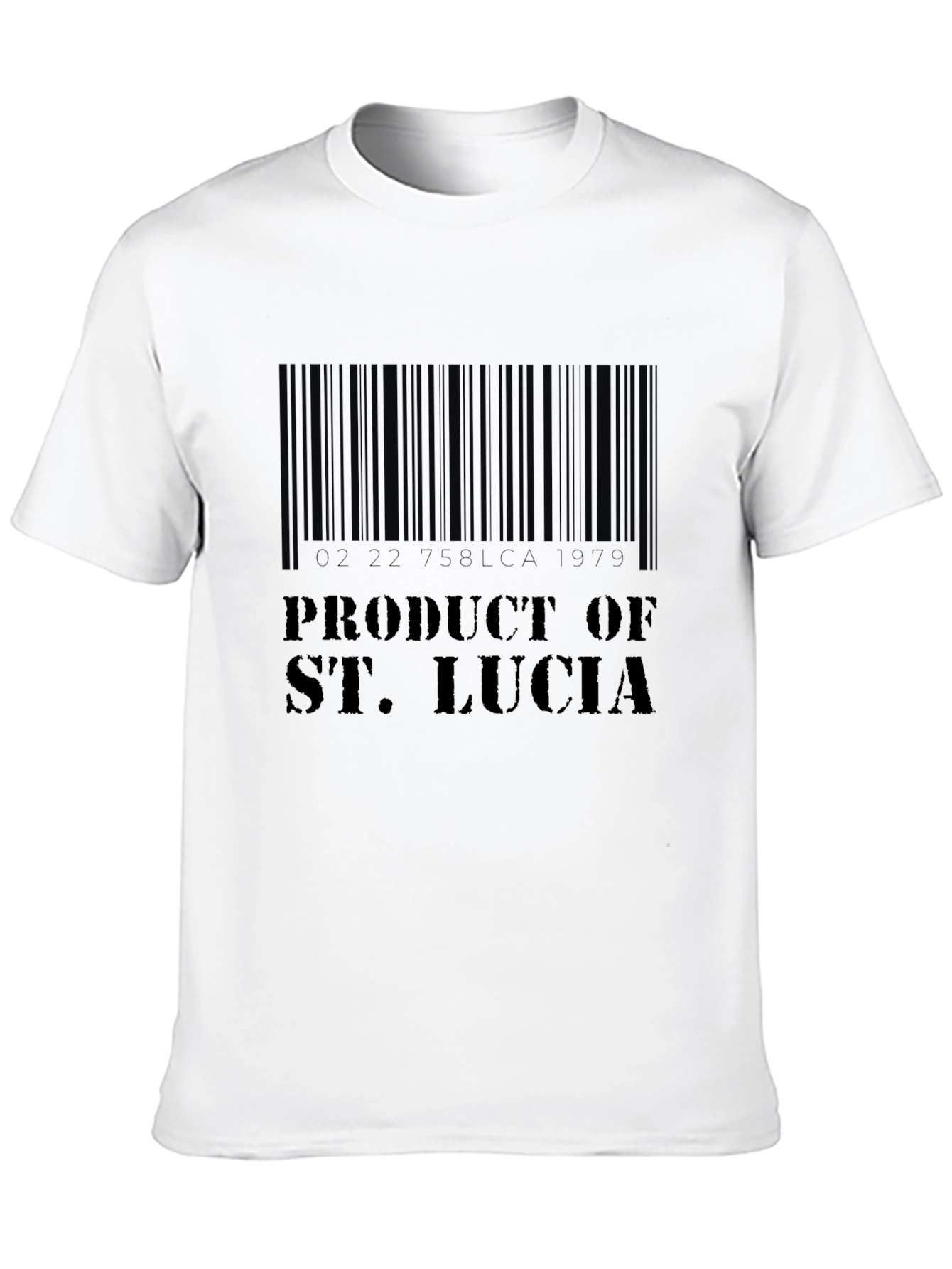 Product of St. Lucia Barcode T-Shirt